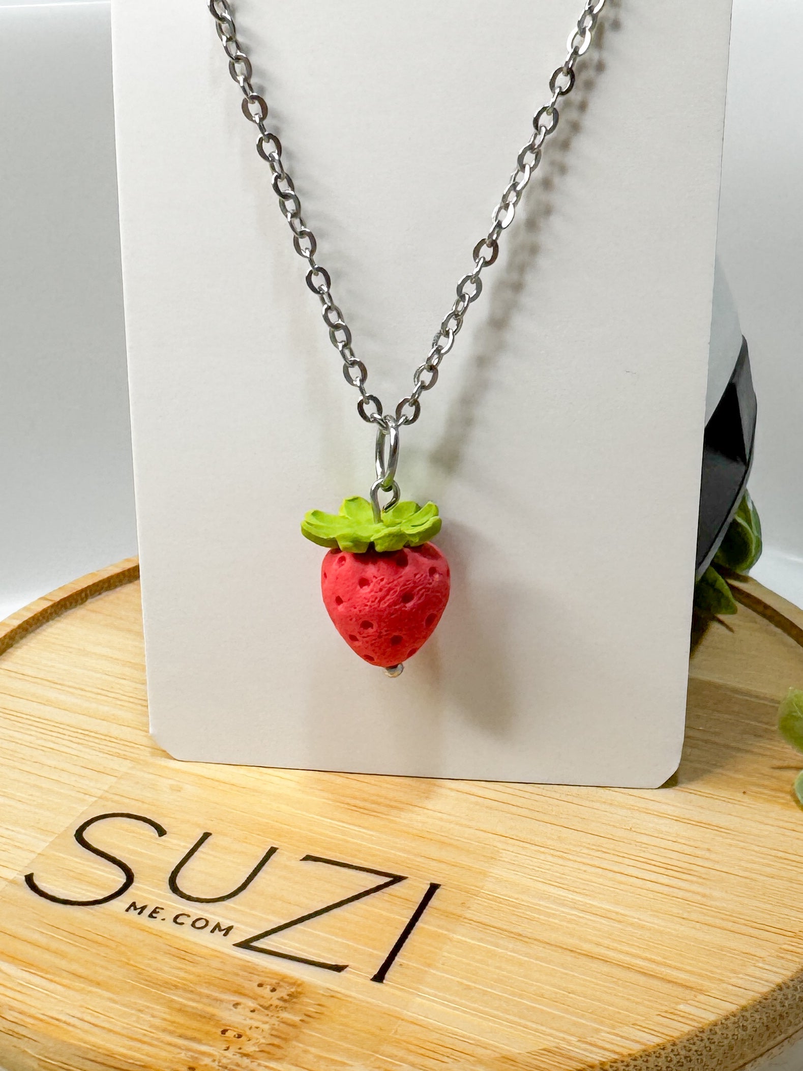 FR12 Fruit Floral Inspired Earrings - Strawberries, Lightweight Statement Jewelry, Boutique Gift for Her