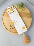 Daisy Bookmark White and Yellow, Bookish Gifts, Polymer Clay
