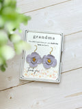 GB3 Floral Gift for Grandma, Meaningful and Sentimental Keepsake Gifts, Lightweight Hypoallergenic Earrings
