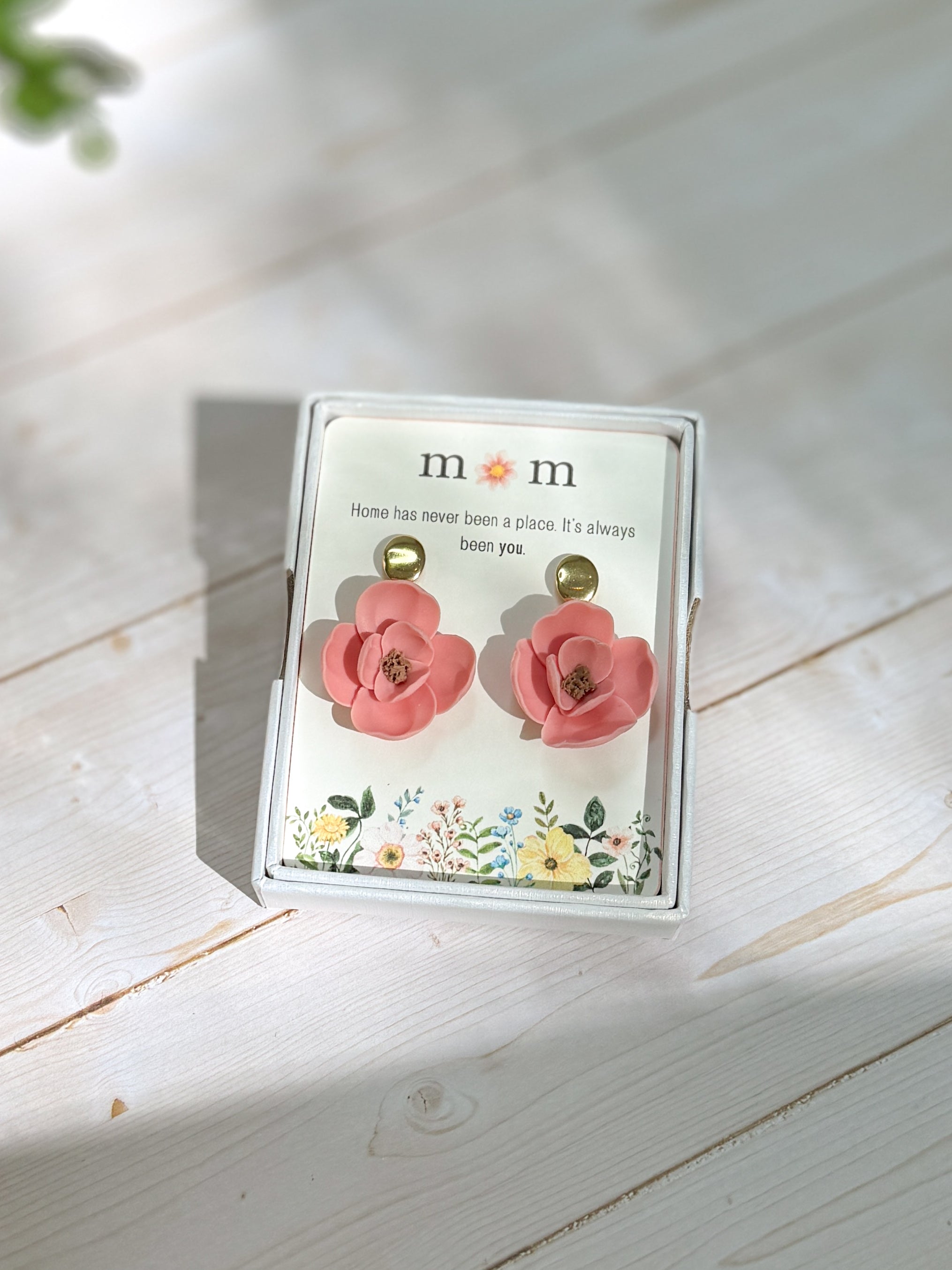 GB2 Floral Gift for Mom, Meaningful and Sentimental Keepsake Gifts, Mother's Day, Lightweight Hypoallergenic Earrings
