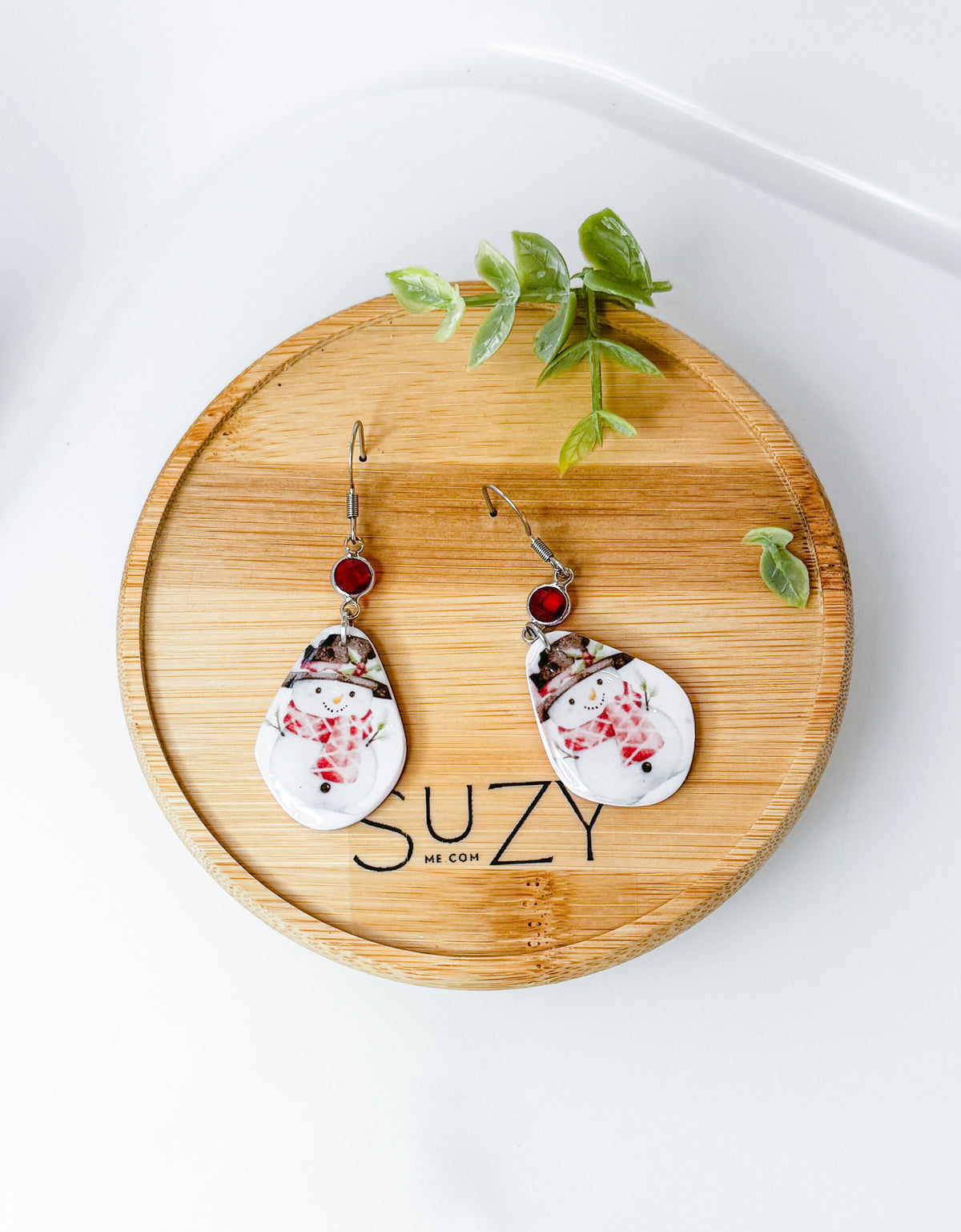 Vintage Snowman Christmas Teardrop Earrings – Lightweight Festive Holiday Dangle Jewelry, Christmas Gift for Her
