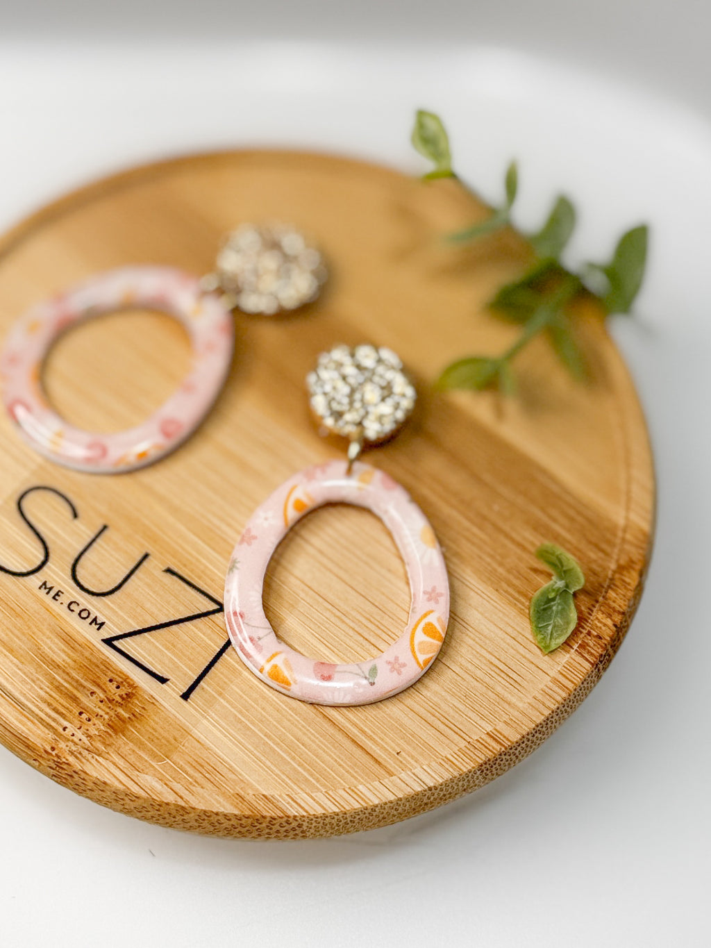 FR8 Fruit Inspired Earrings - Orange, Lightweight Statement Jewelry, Boutique Gift for Her