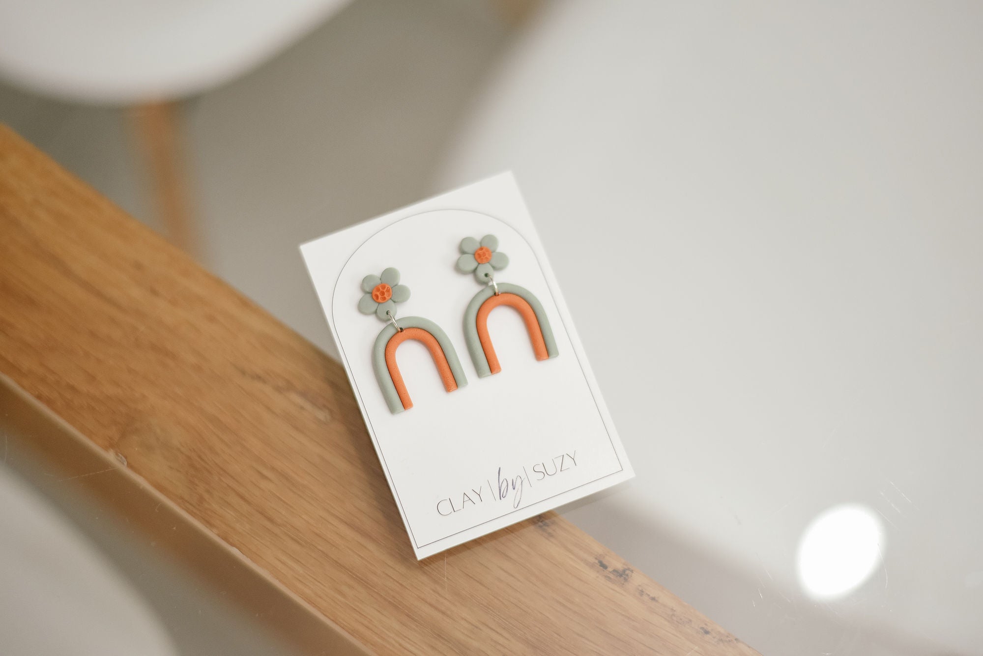 SL6 Summer Lovin’ Arch Handmade Lightweight Earrings, Trendy colors, Floral, Stainless Steel Hypoallergenic