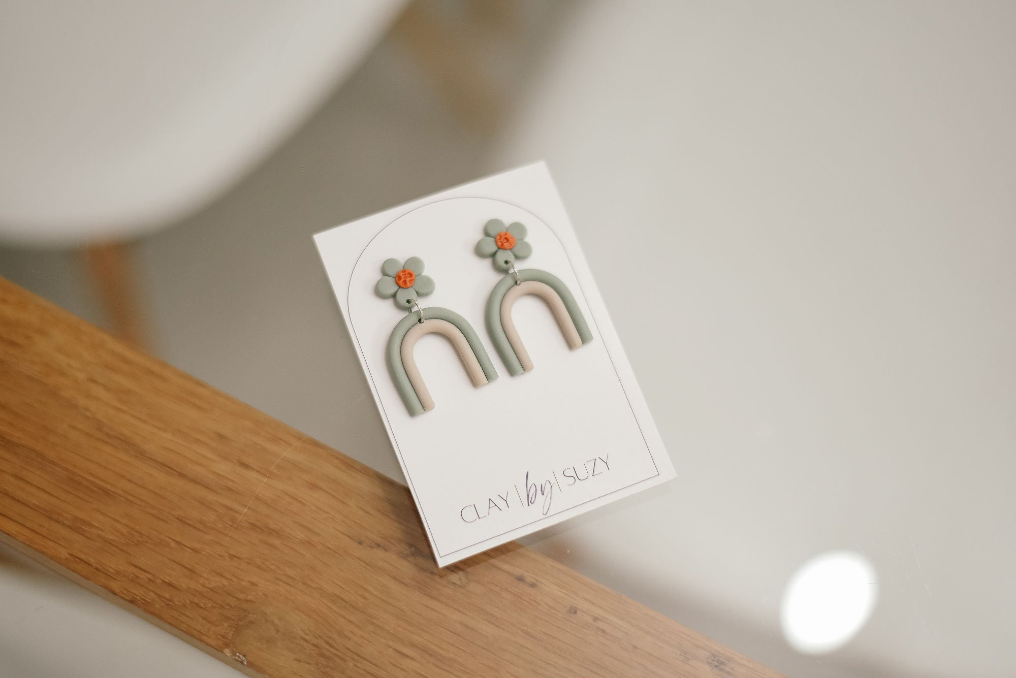 SL6 Summer Lovin’ Arch Handmade Lightweight Earrings, Trendy colors, Floral, Stainless Steel Hypoallergenic