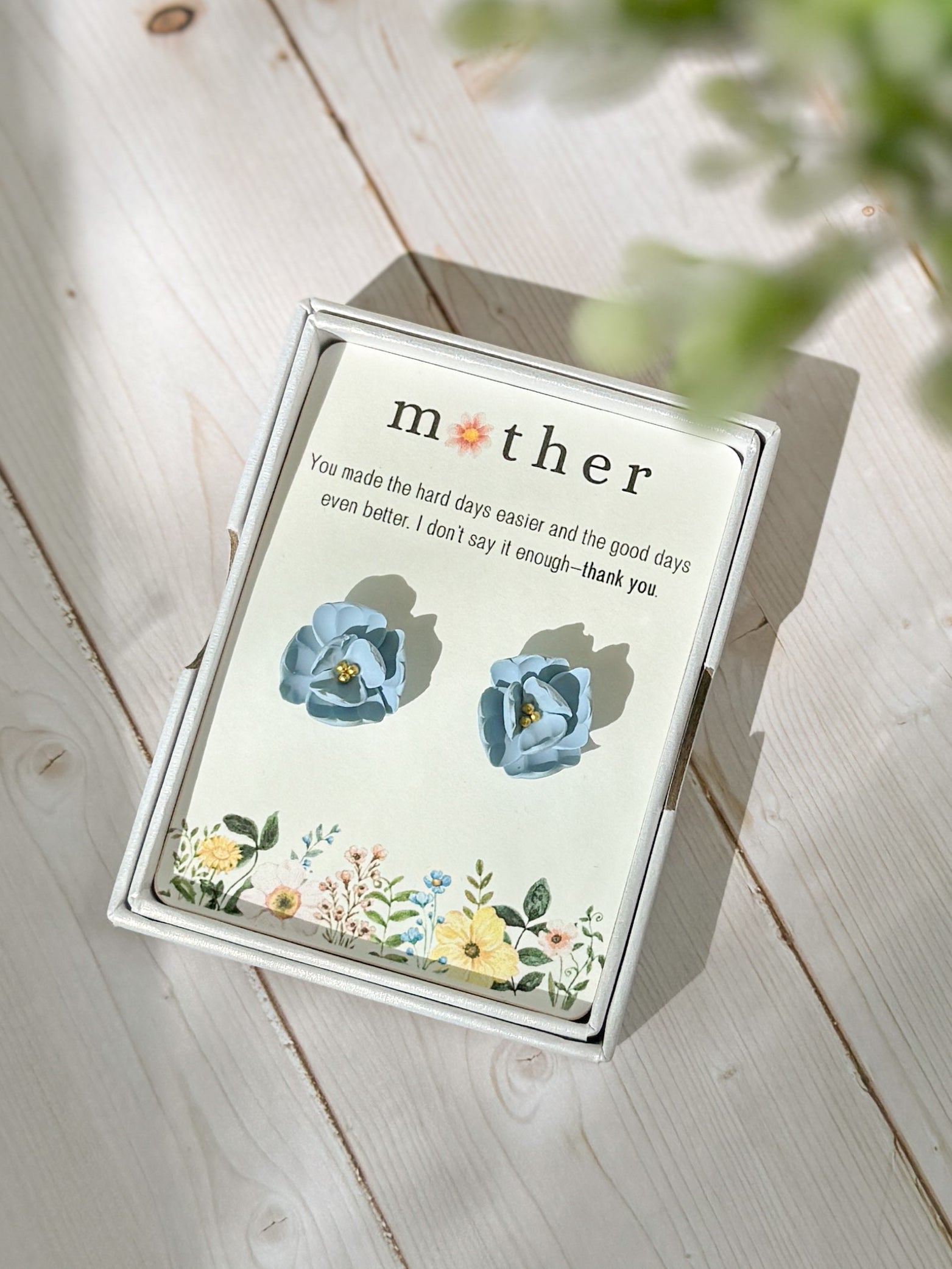GB1 Floral Gift for Mom, Meaningful and Sentimental Keepsake Gifts, Mother's Day, Lightweight Hypoallergenic Earrings