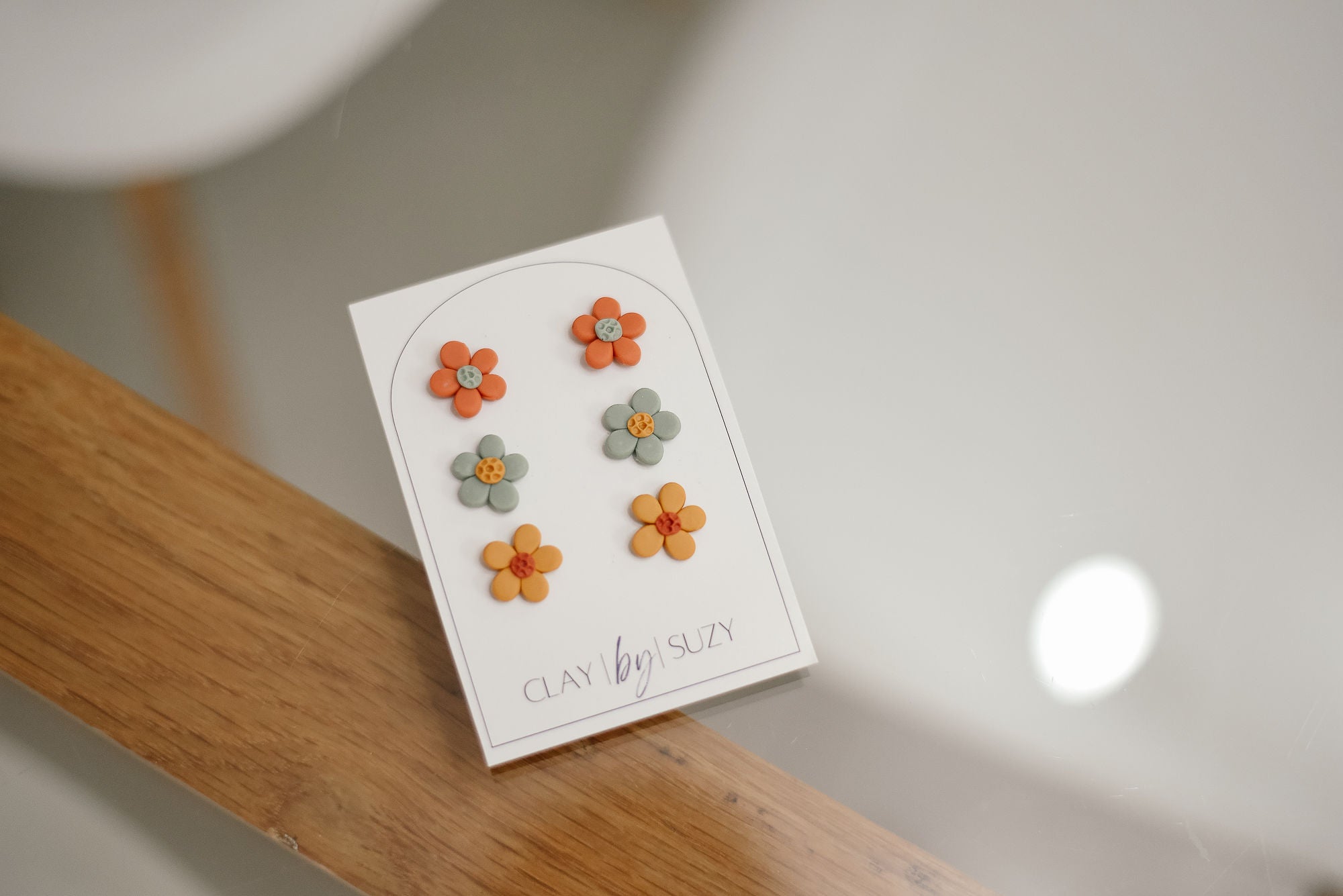 SL4 Summer Lovin’ Handmade Lightweight Earrings Studs, Trendy colors, Floral, Stainless Steel Hypoallergenic