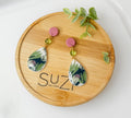 P4 Protea Flower Jewelry, Elegant South African Inspired Artisan Handmade Earrings, Unique Gifts for Her, Natural soft tones
