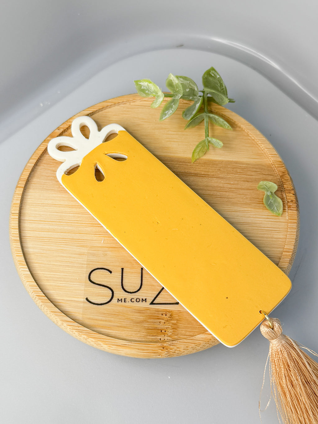 Daisy Bookmark White and Yellow, Bookish Gifts, Polymer Clay