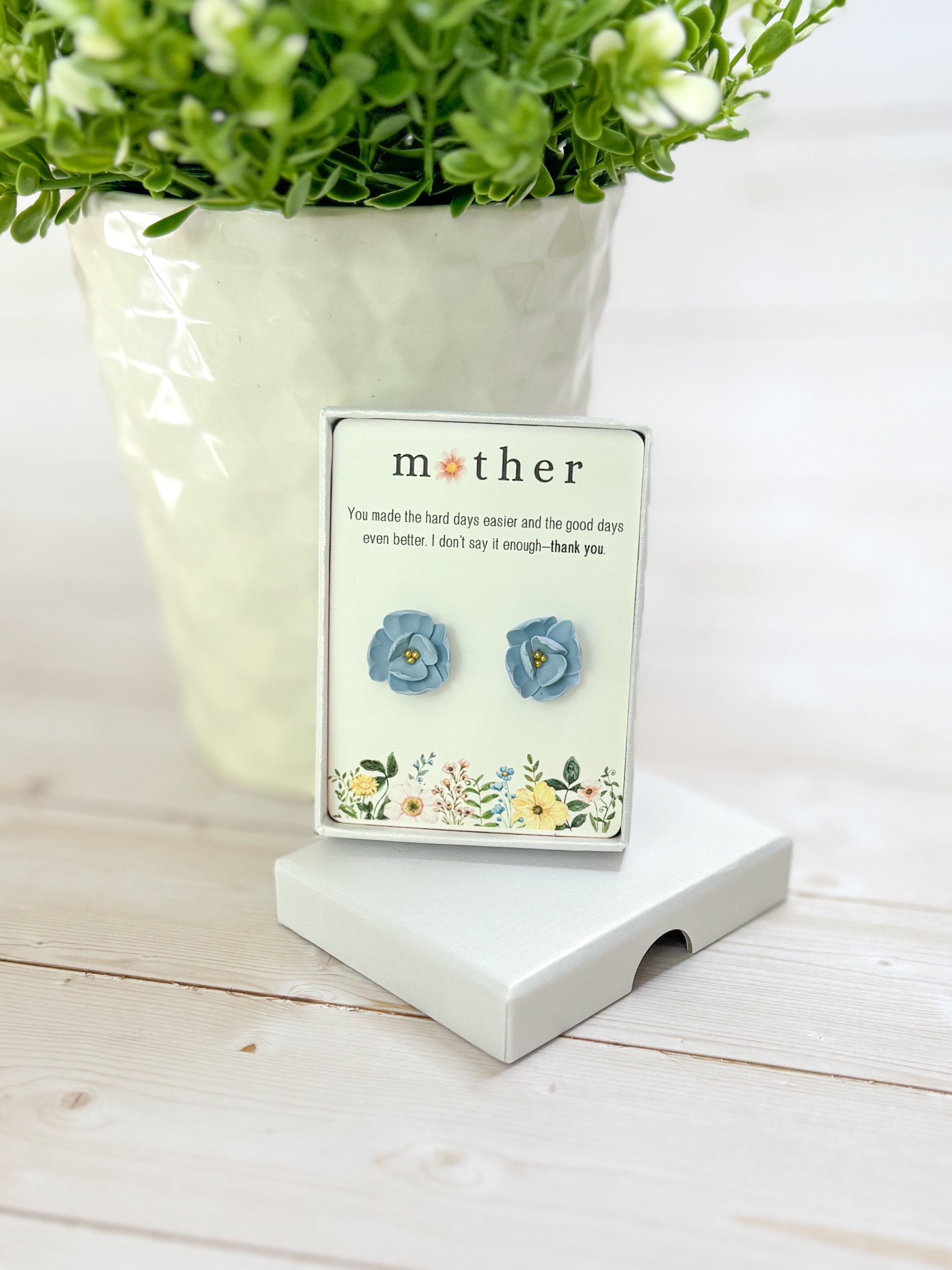 GB1 Floral Gift for Mom, Meaningful and Sentimental Keepsake Gifts, Mother's Day, Lightweight Hypoallergenic Earrings