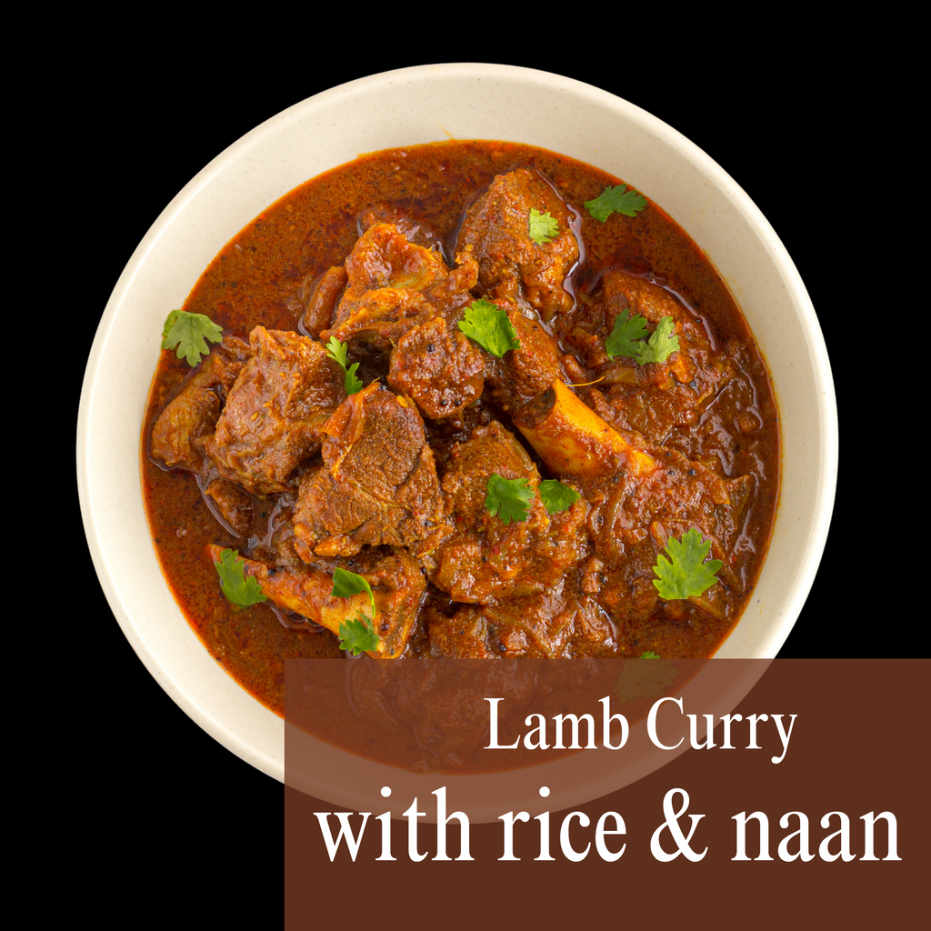Lamb Curry (served with rice & naan)