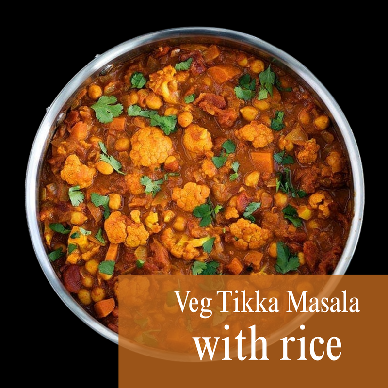 Roasted Vegetable Tikka Masala (served with rice)