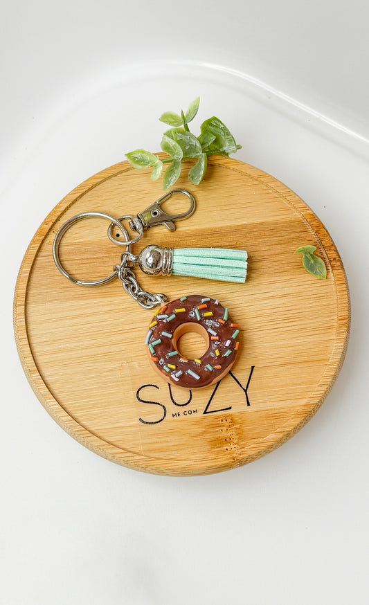 Doughnut Choc Sprinkles Keychain