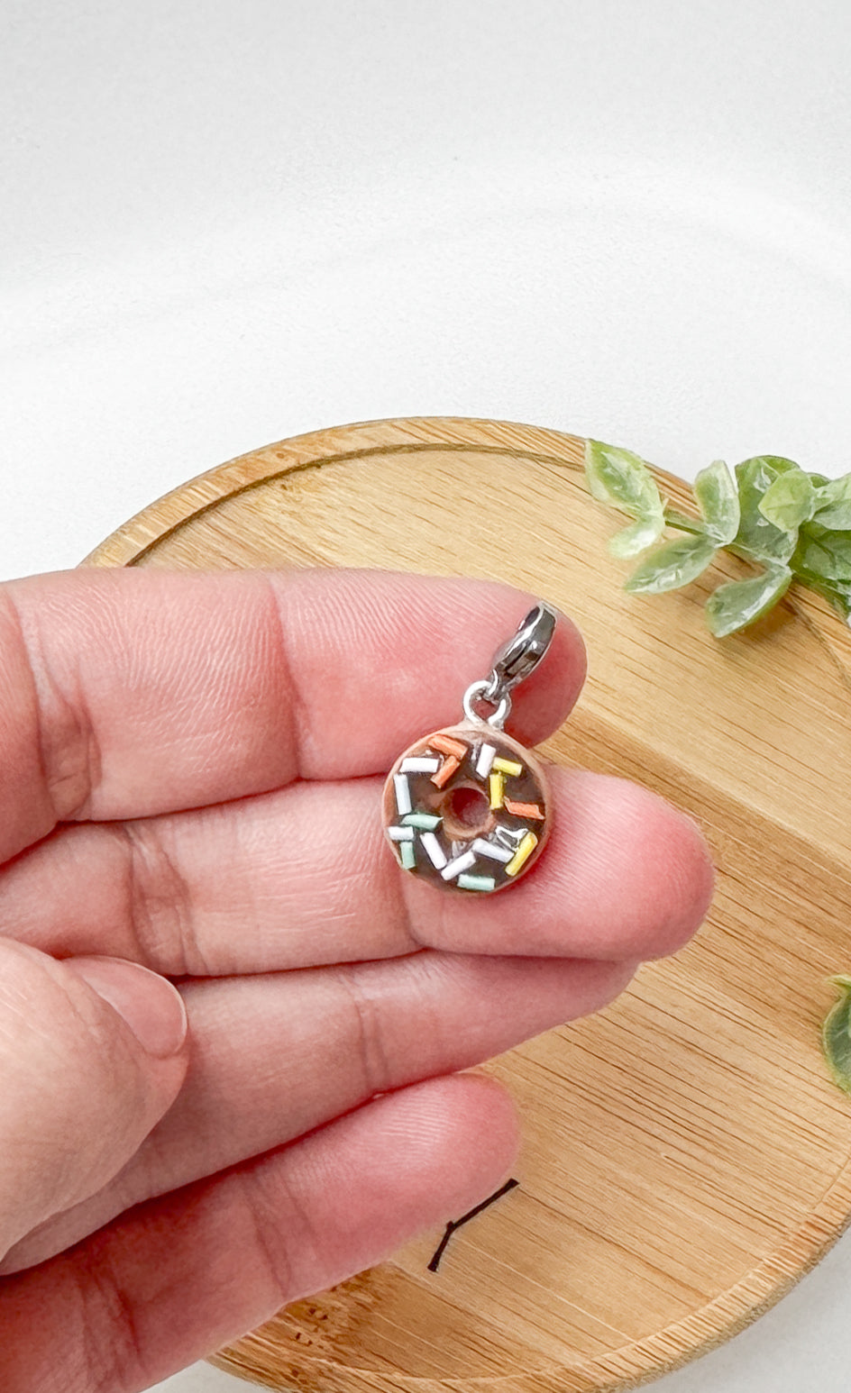 Dessert Charms, Candy, Ice Cream, Doughnuts, Polymer Clay Stainless Steel, Build your own Bracelet