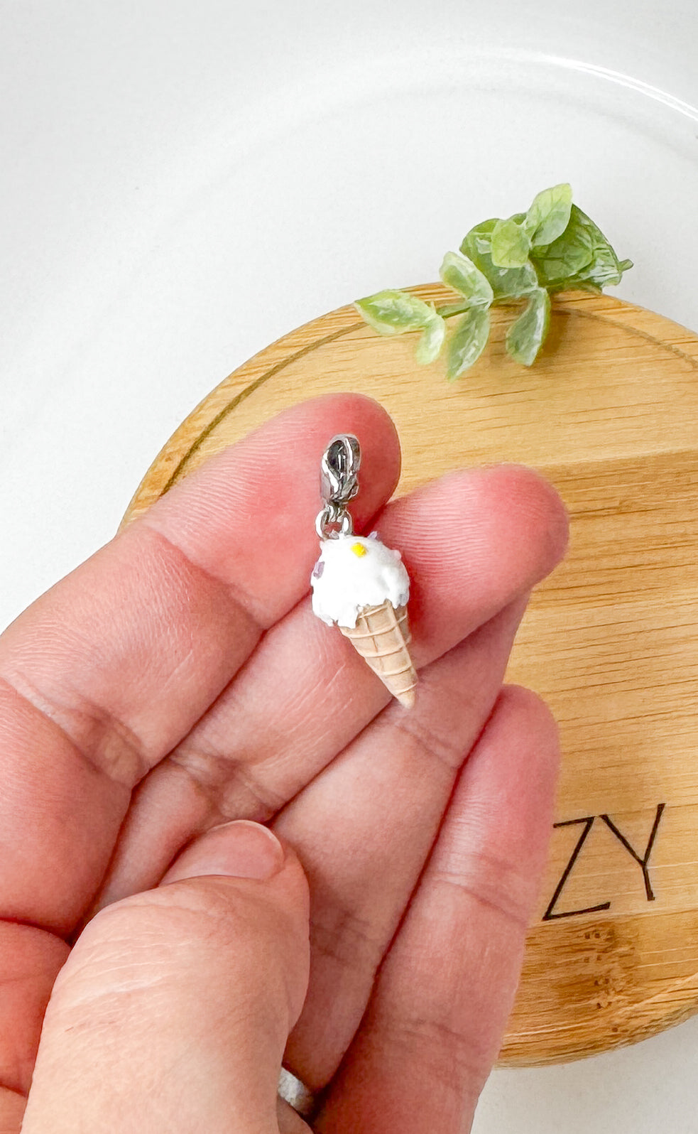Dessert Charms, Candy, Ice Cream, Doughnuts, Polymer Clay Stainless Steel, Build your own Bracelet