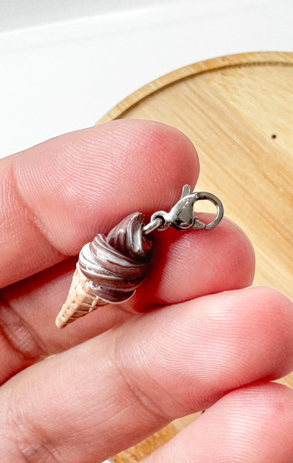 Dessert Charms, Candy, Ice Cream, Doughnuts, Polymer Clay Stainless Steel, Build your own Bracelet