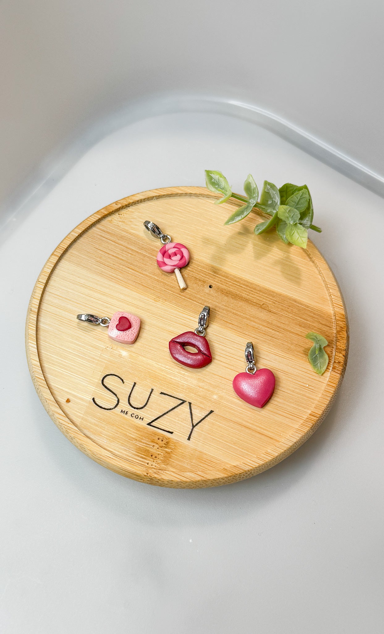 Love Inspired Charms, Handmade Polymer Clay Jewelry, Stainless Steel, Build your own Bracelet