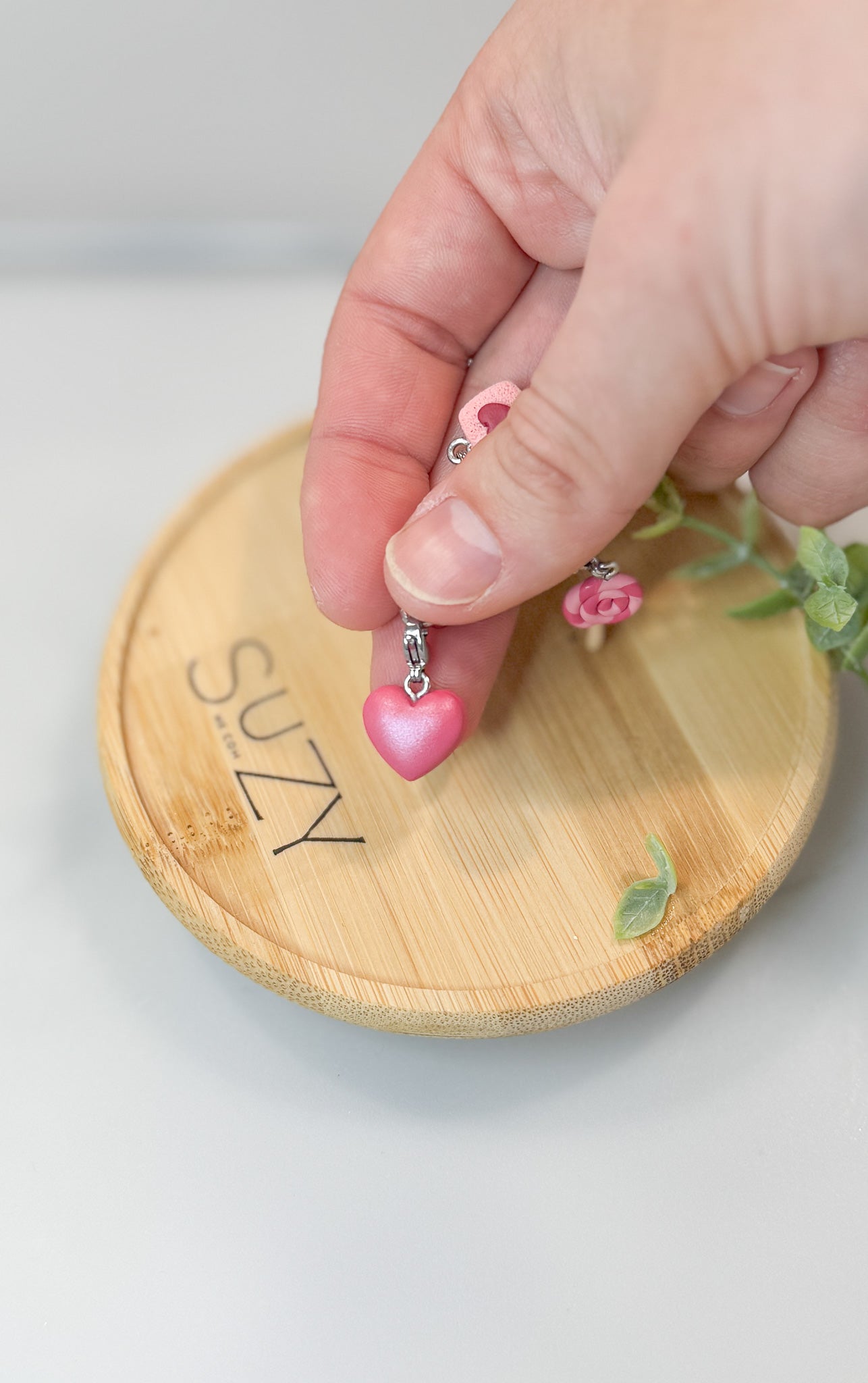 Love Inspired Charms, Handmade Polymer Clay Jewelry, Stainless Steel, Build your own Bracelet
