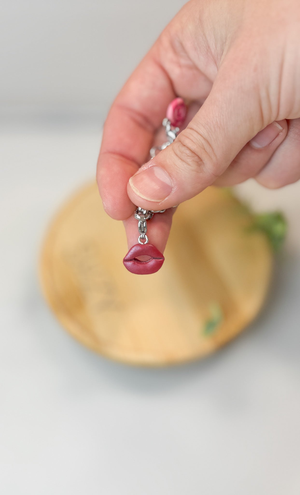 Love Inspired Charms, Handmade Polymer Clay Jewelry, Stainless Steel, Build your own Bracelet