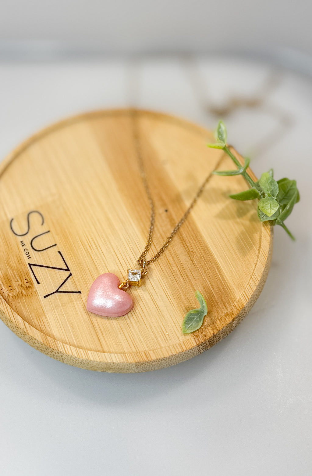 L17 Heart Inspired Earrings, Handmade Polymer Clay Jewelry, Neutral Soft Tones. Pink necklace