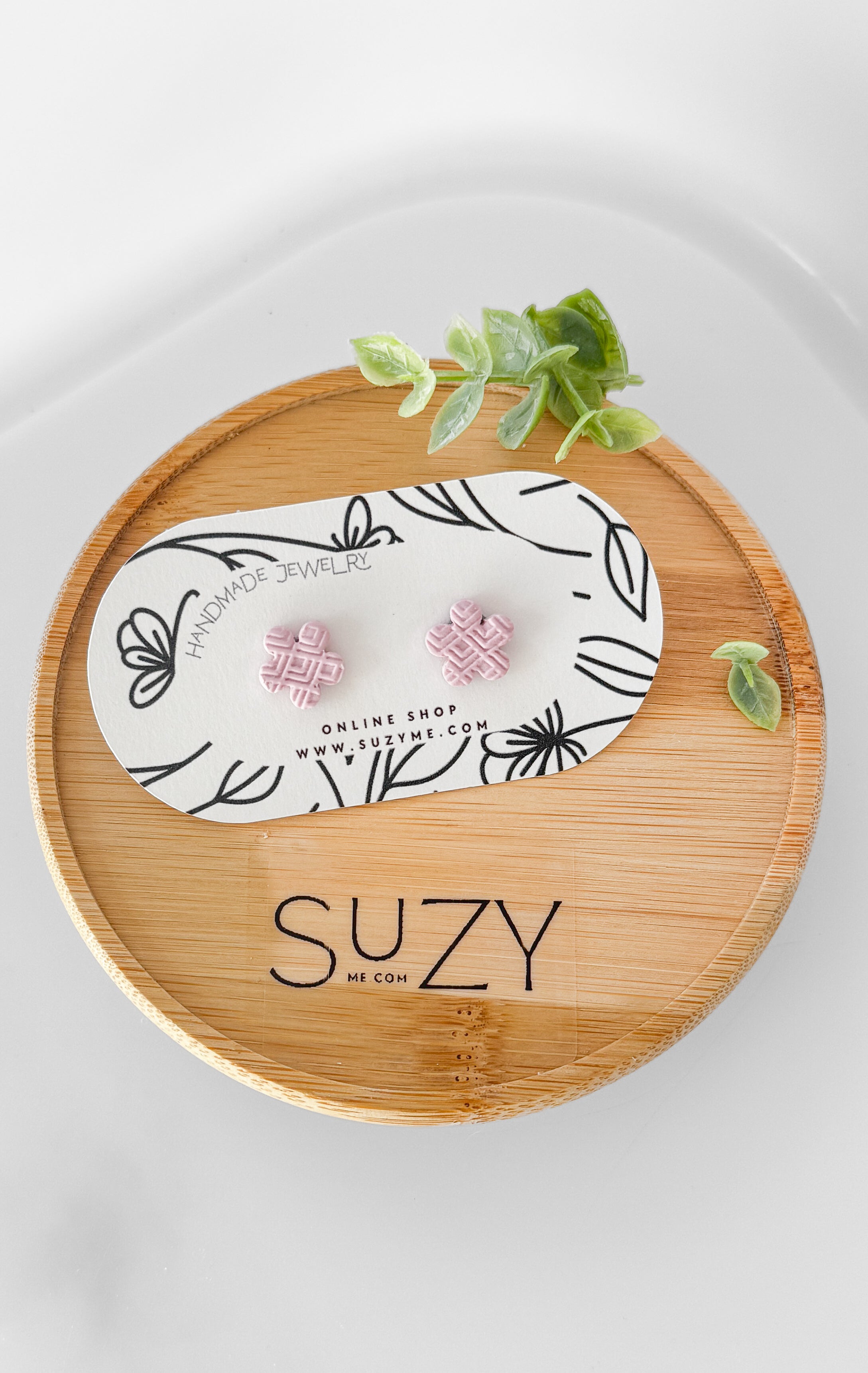 SUZY9 Everyday, Lightweight Hypoallergenic Stainless Steel Earrings, Durable Handmade Polymer Clay Jewelry, Trendy Soft Pastel Colors Butterfly Studs