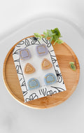 SUZY4 Everyday, Lightweight Hypoallergenic Stainless Steel Earrings, Durable Handmade Polymer Clay Jewelry, Trendy Soft Pastel Colors Studs