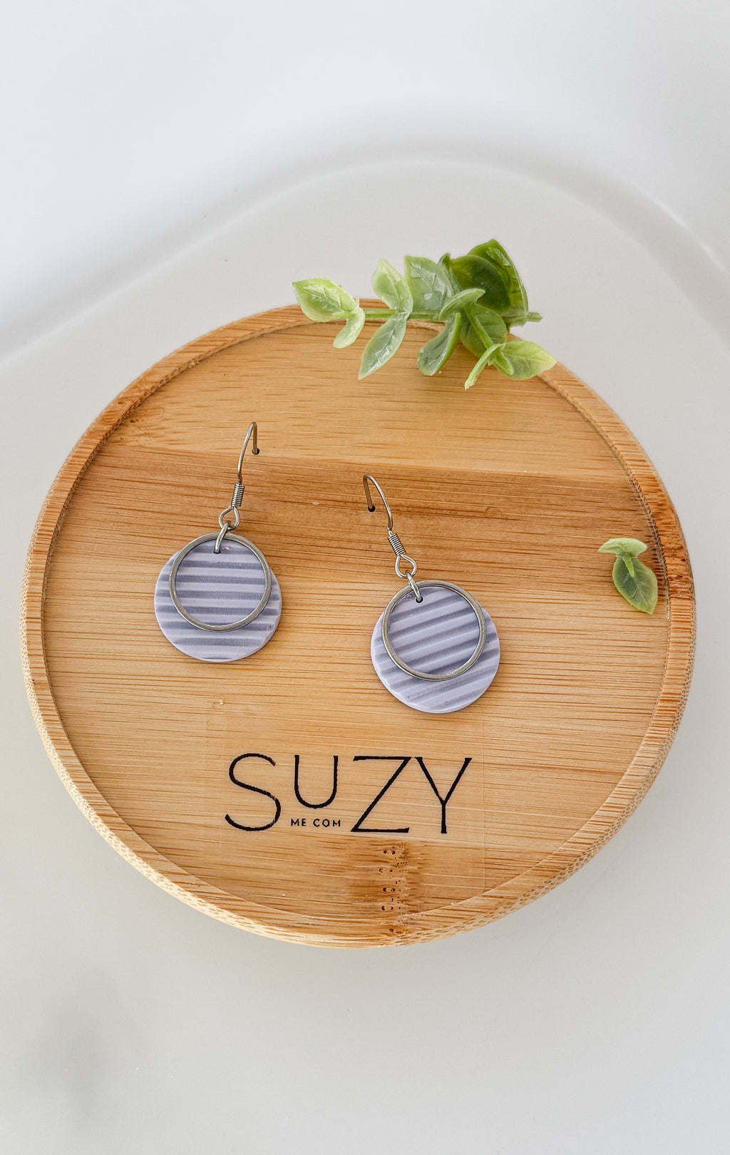 SUZY1 Everyday, Lightweight Hypoallergenic Stainless Steel Earrings, Durable Handmade Polymer Clay Jewelry, Trendy Soft Pastel Colors