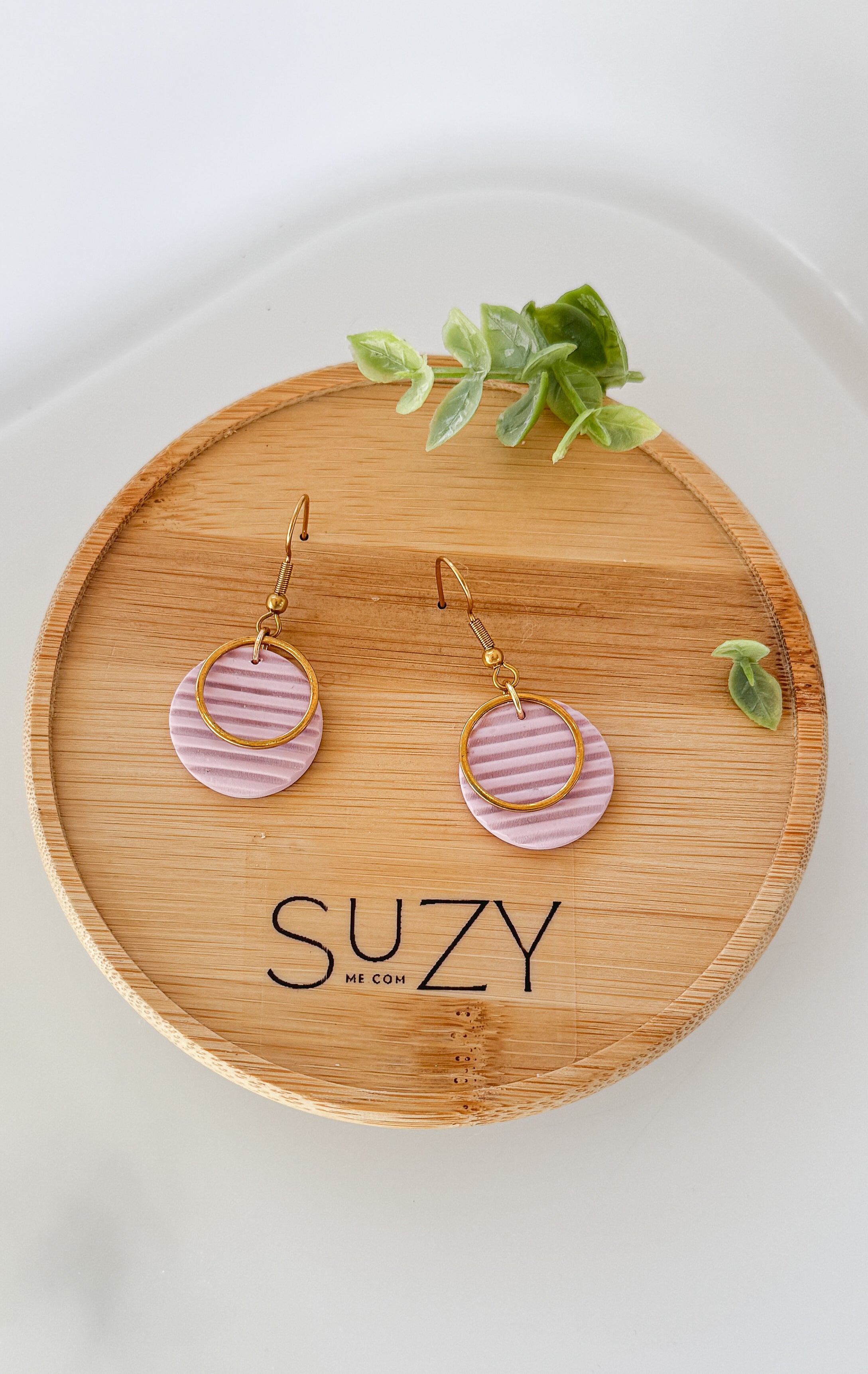 SUZY1 Everyday, Lightweight Hypoallergenic Stainless Steel Earrings, Durable Handmade Polymer Clay Jewelry, Trendy Soft Pastel Colors