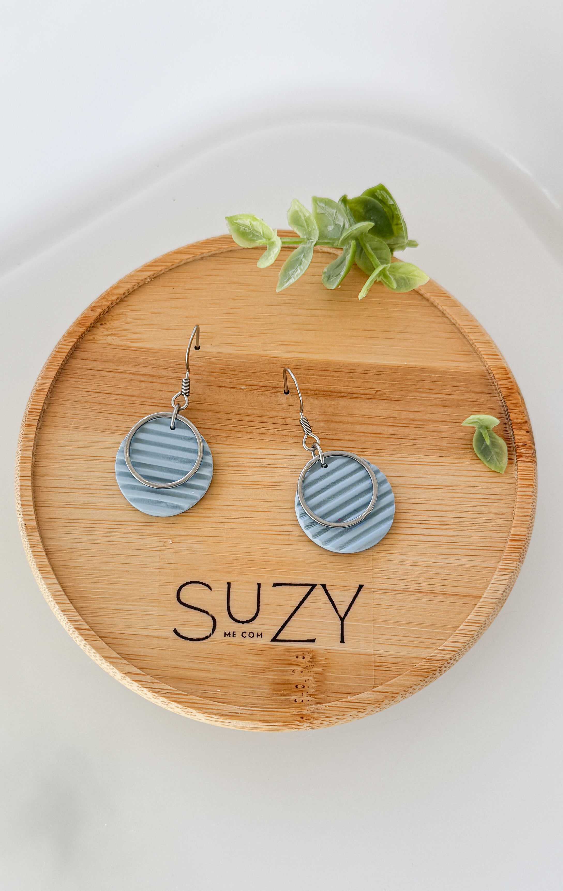 SUZY1 Everyday, Lightweight Hypoallergenic Stainless Steel Earrings, Durable Handmade Polymer Clay Jewelry, Trendy Soft Pastel Colors