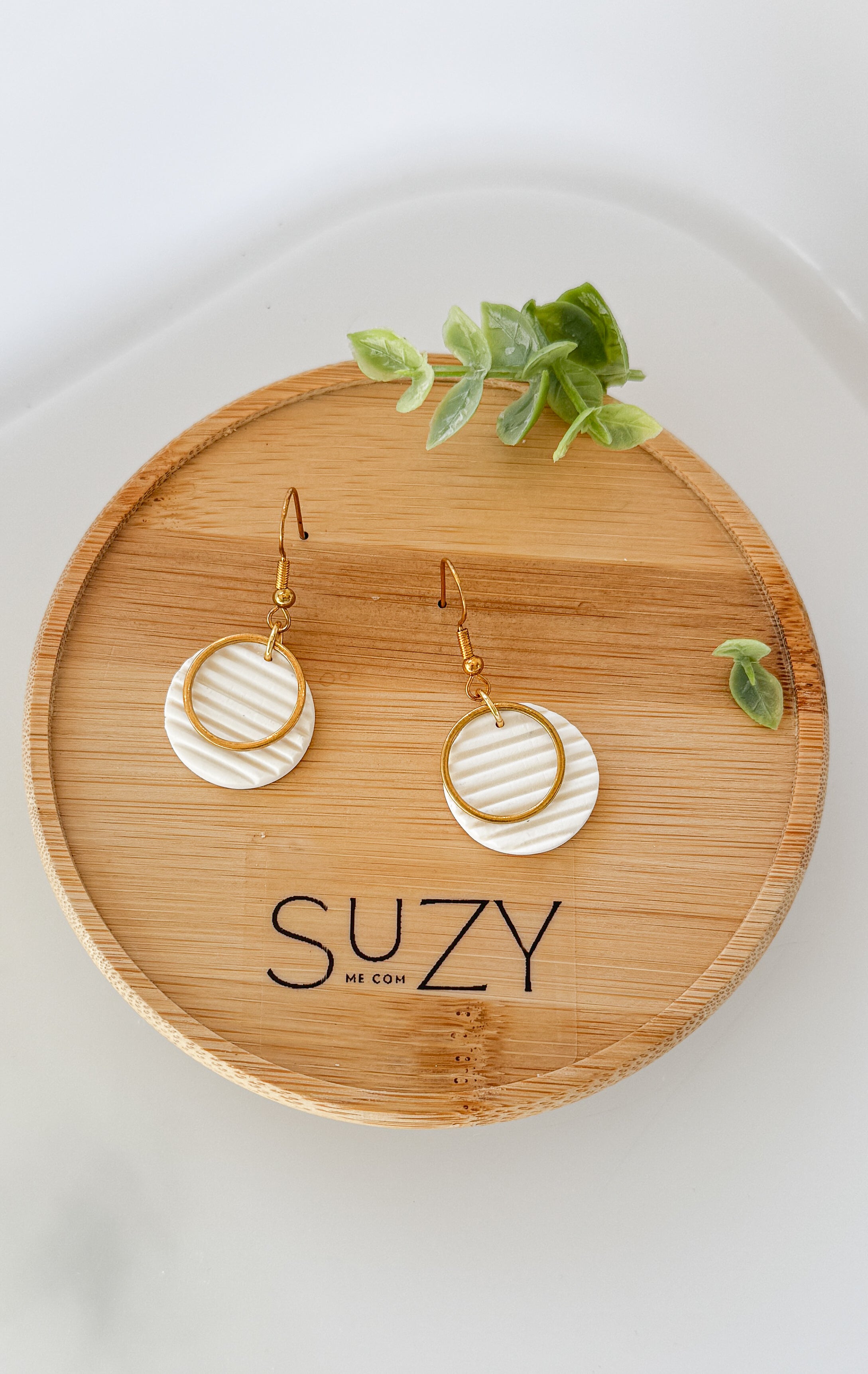 SUZY1 Everyday, Lightweight Hypoallergenic Stainless Steel Earrings, Durable Handmade Polymer Clay Jewelry, Trendy Soft Pastel Colors