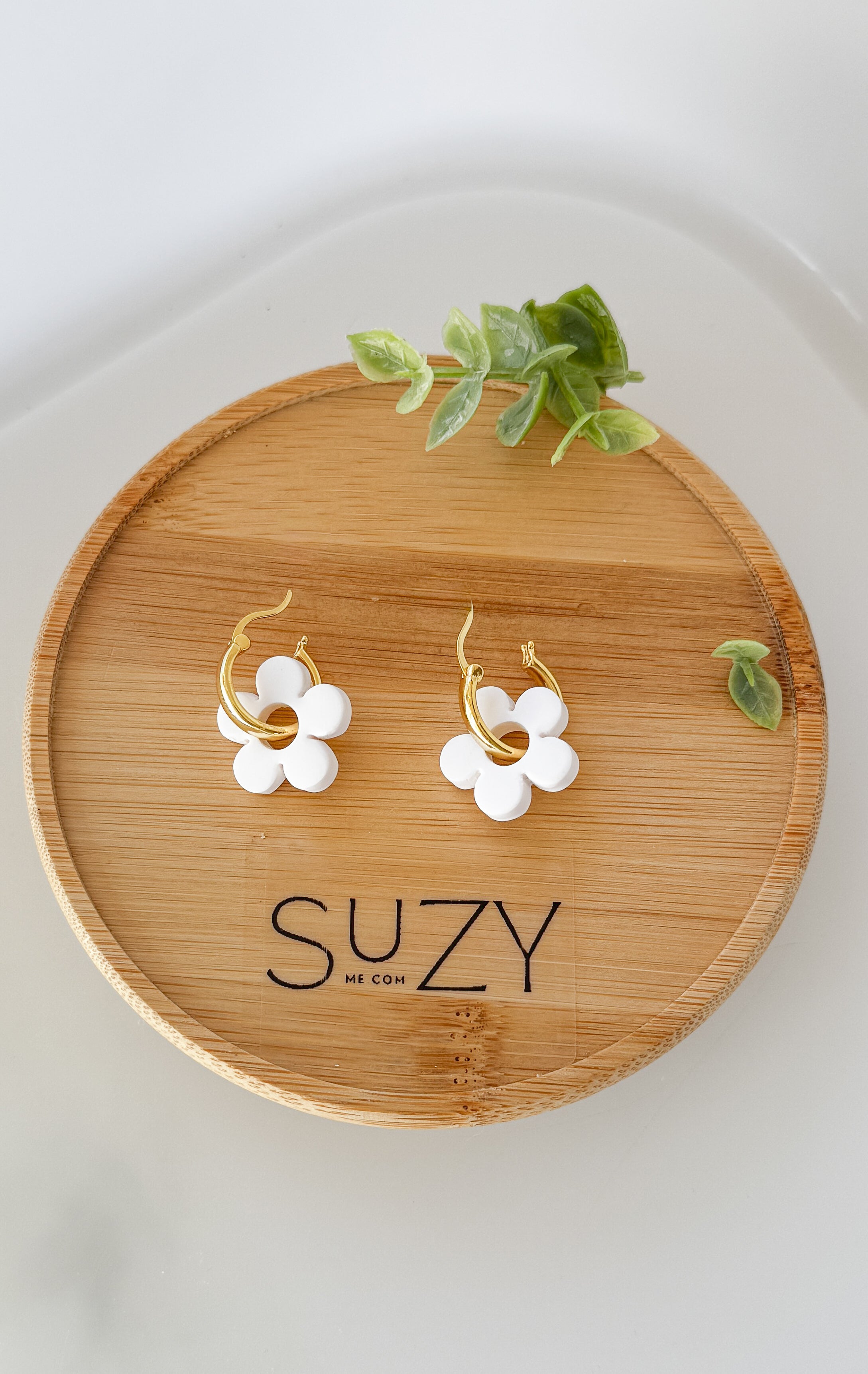 SUZY3 Everyday, Lightweight Hypoallergenic Stainless Steel Earrings, Durable Handmade Polymer Clay Jewelry, Trendy Soft Pastel Colors HOOPS
