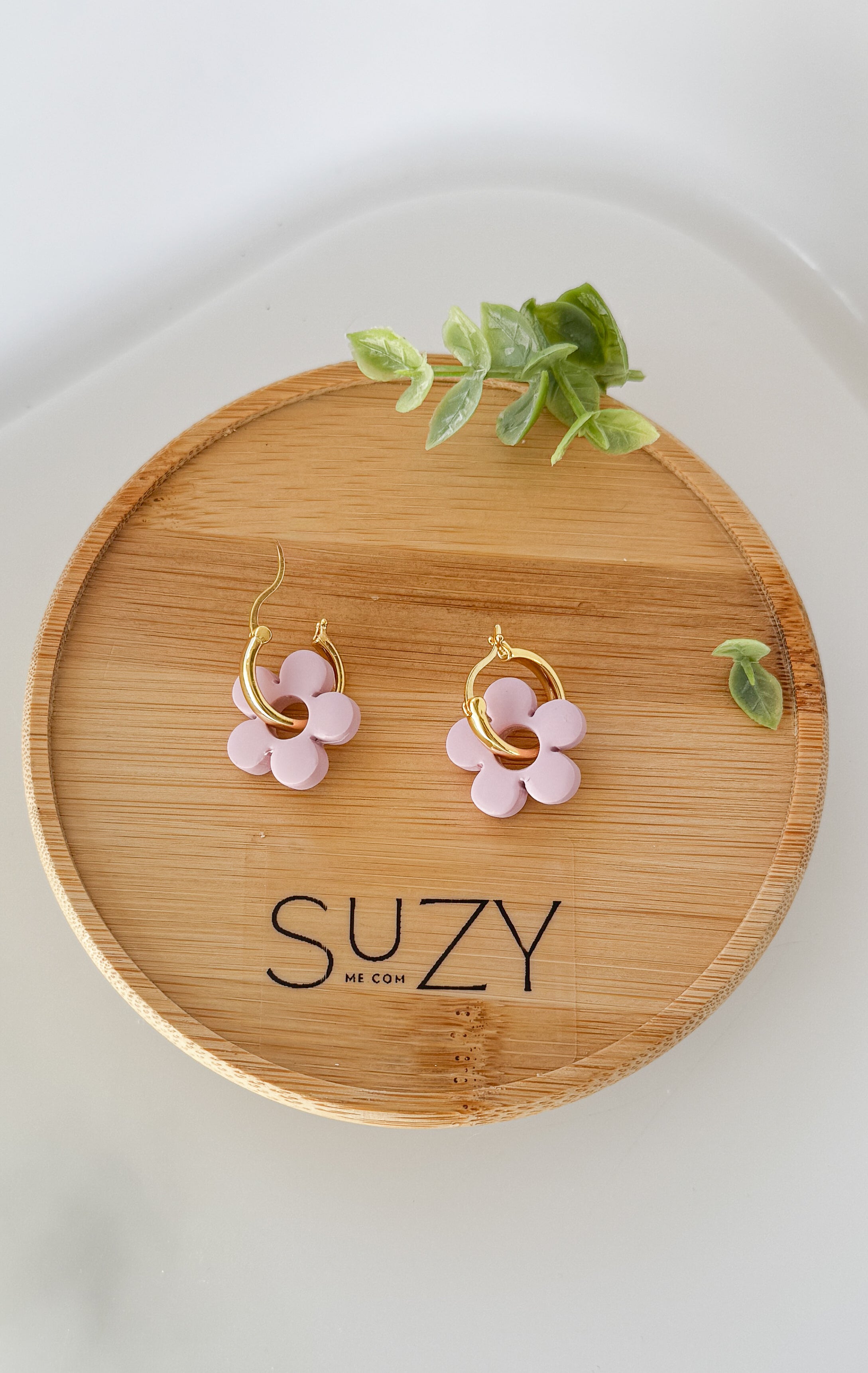 SUZY3 Everyday, Lightweight Hypoallergenic Stainless Steel Earrings, Durable Handmade Polymer Clay Jewelry, Trendy Soft Pastel Colors HOOPS