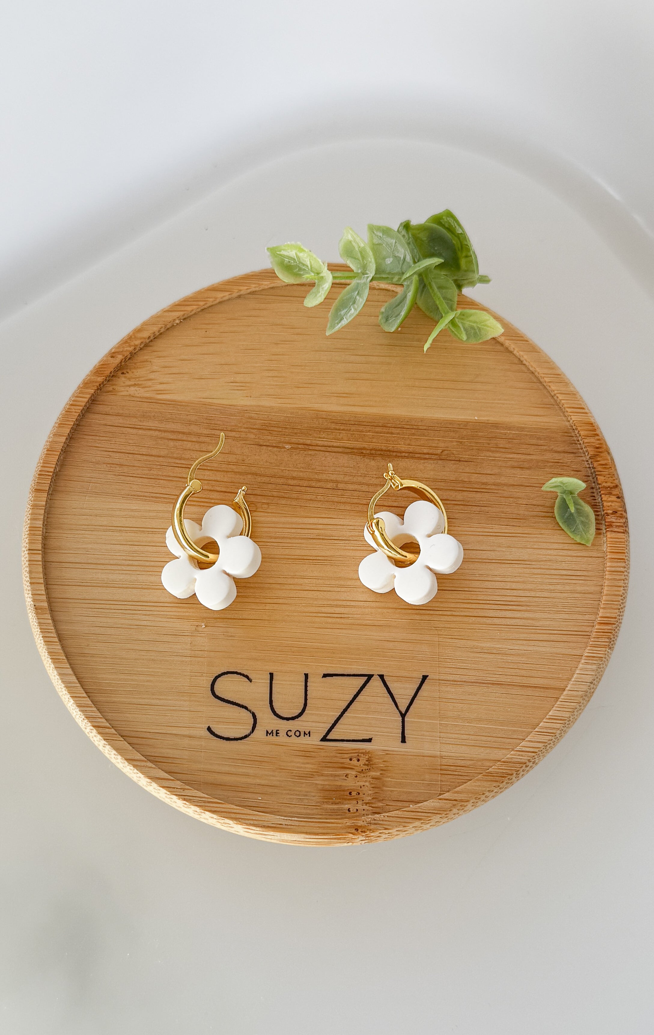 SUZY3 Everyday, Lightweight Hypoallergenic Stainless Steel Earrings, Durable Handmade Polymer Clay Jewelry, Trendy Soft Pastel Colors HOOPS