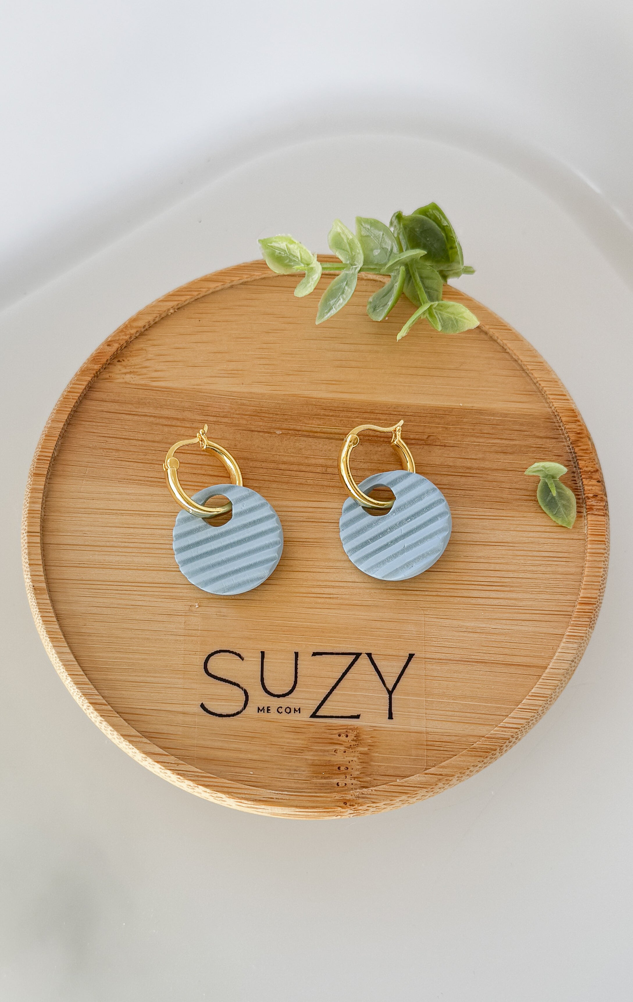 SUZY5 Everyday, Lightweight Hypoallergenic Stainless Steel Earrings, Durable Handmade Polymer Clay Jewelry, Trendy Soft Pastel Colors