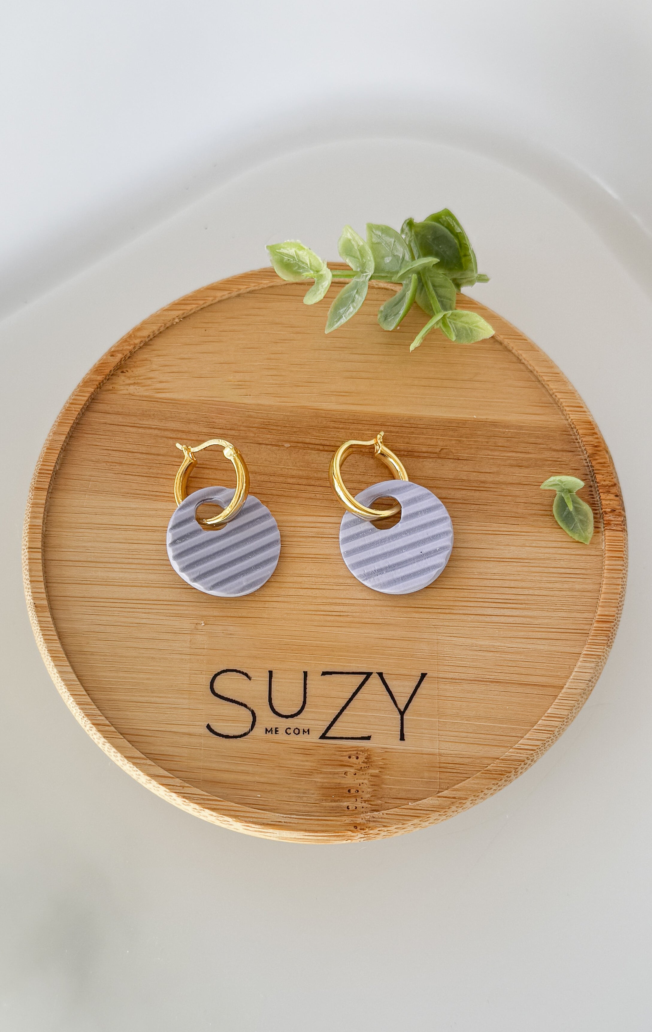 SUZY5 Everyday, Lightweight Hypoallergenic Stainless Steel Earrings, Durable Handmade Polymer Clay Jewelry, Trendy Soft Pastel Colors