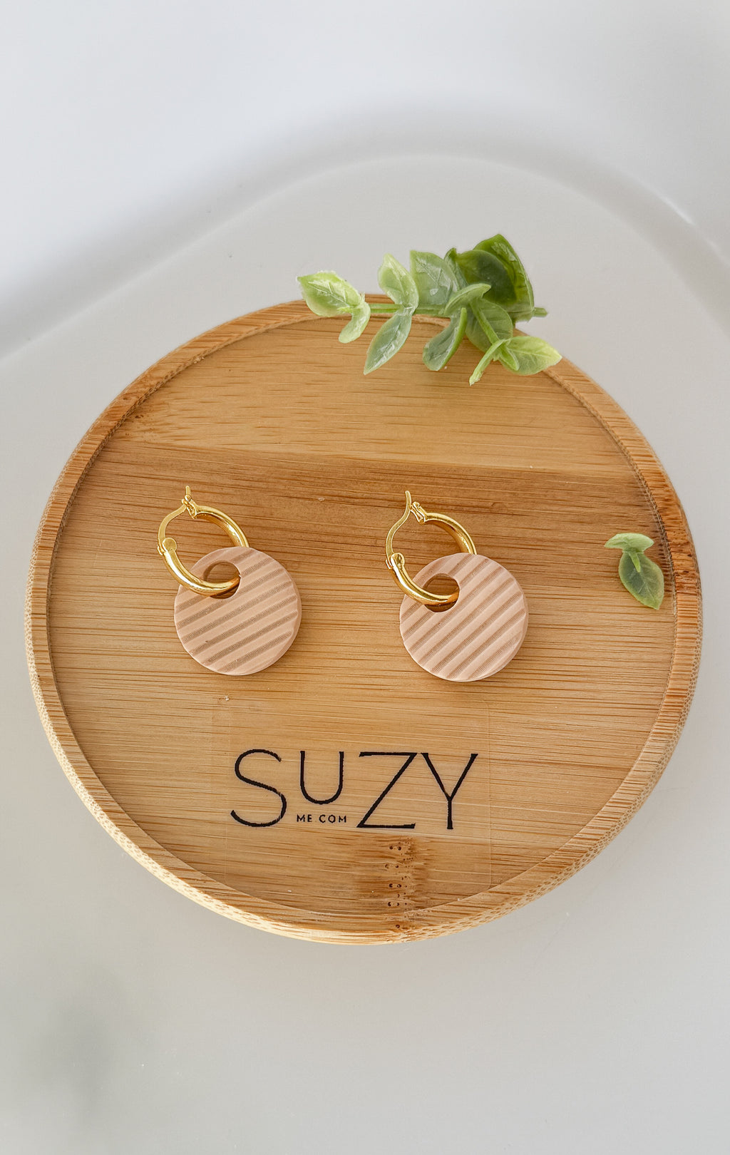 SUZY5 Everyday, Lightweight Hypoallergenic Stainless Steel Earrings, Durable Handmade Polymer Clay Jewelry, Trendy Soft Pastel Colors