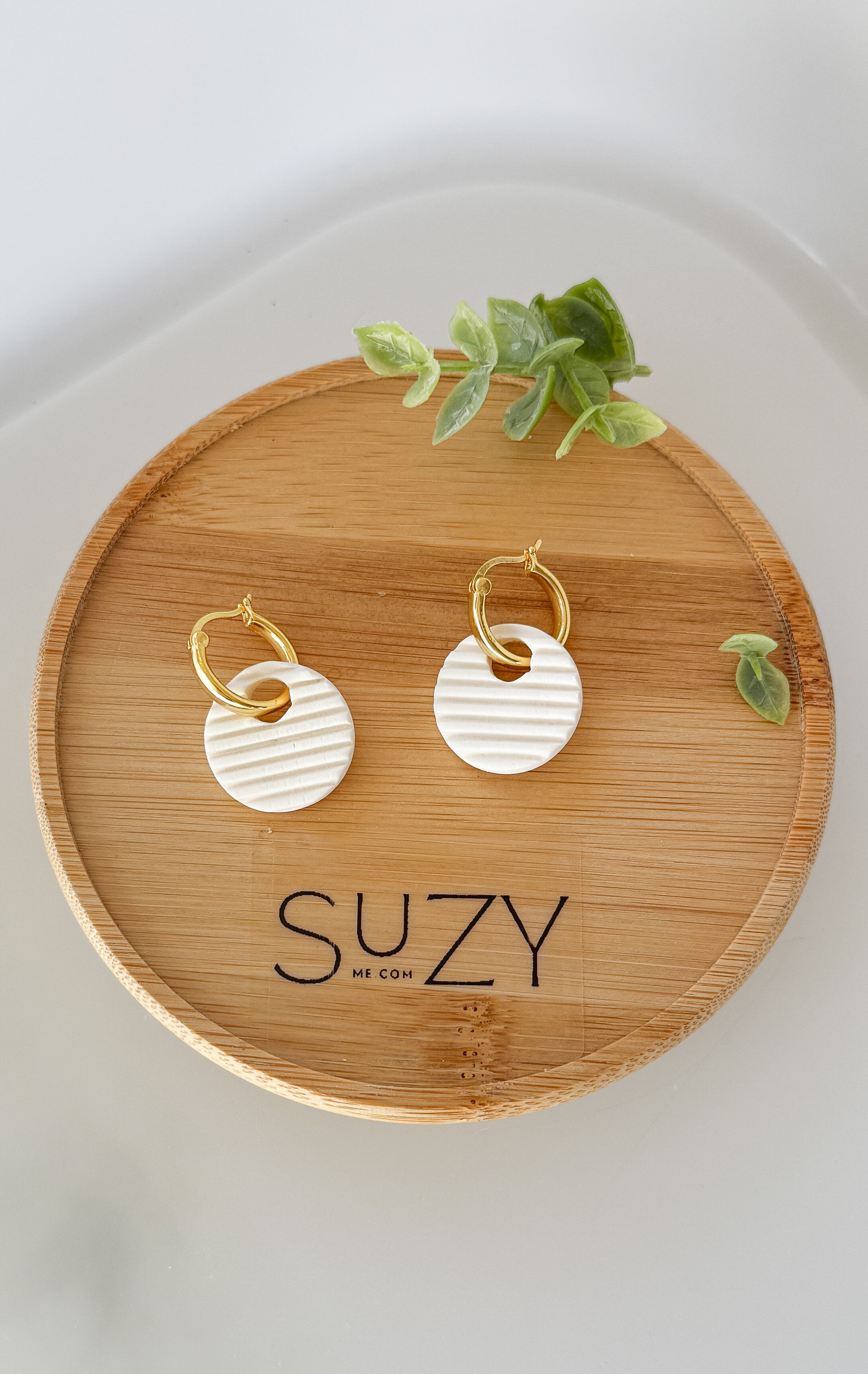 SUZY5 Everyday, Lightweight Hypoallergenic Stainless Steel Earrings, Durable Handmade Polymer Clay Jewelry, Trendy Soft Pastel Colors