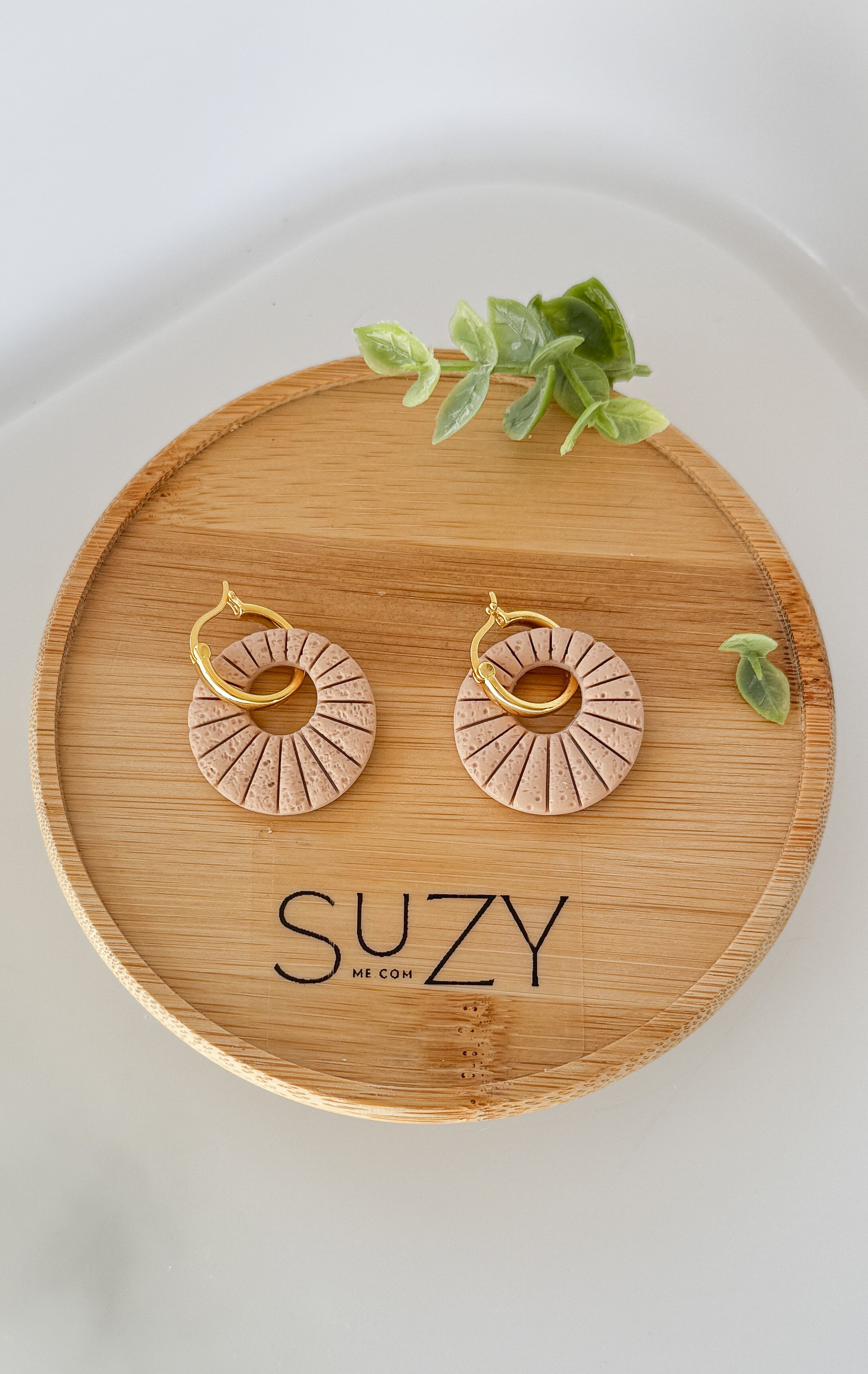SUZY6 Everyday, Lightweight Hypoallergenic Stainless Steel Earrings, Durable Handmade Polymer Clay Jewelry, Trendy Soft Pastel Colors