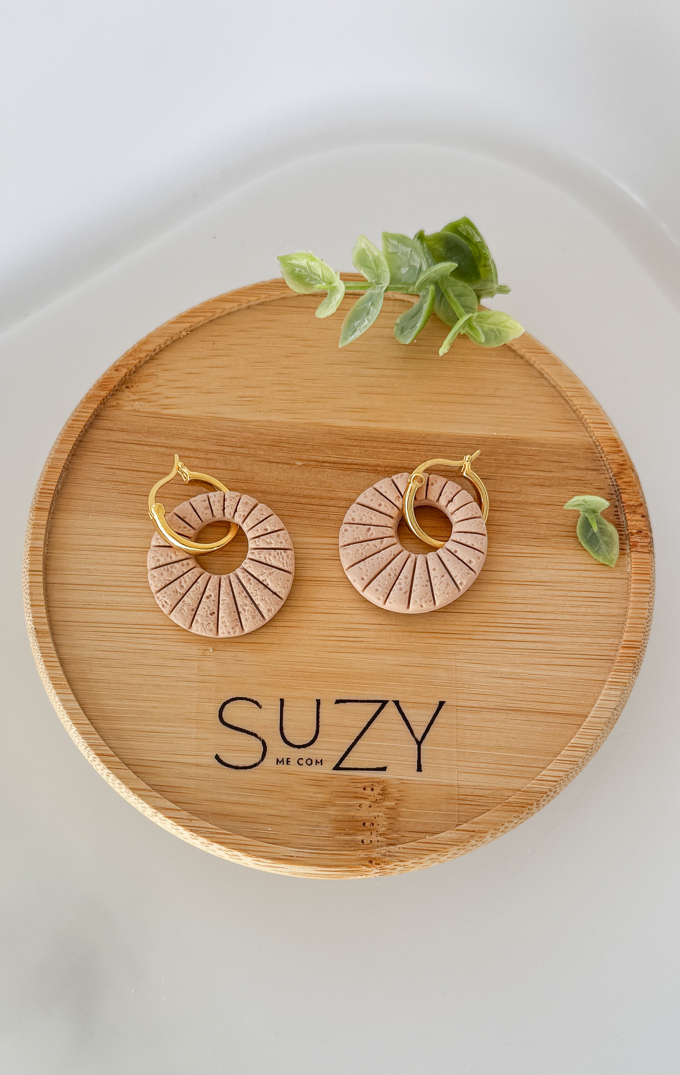 SUZY6 Everyday, Lightweight Hypoallergenic Stainless Steel Earrings, Durable Handmade Polymer Clay Jewelry, Trendy Soft Pastel Colors