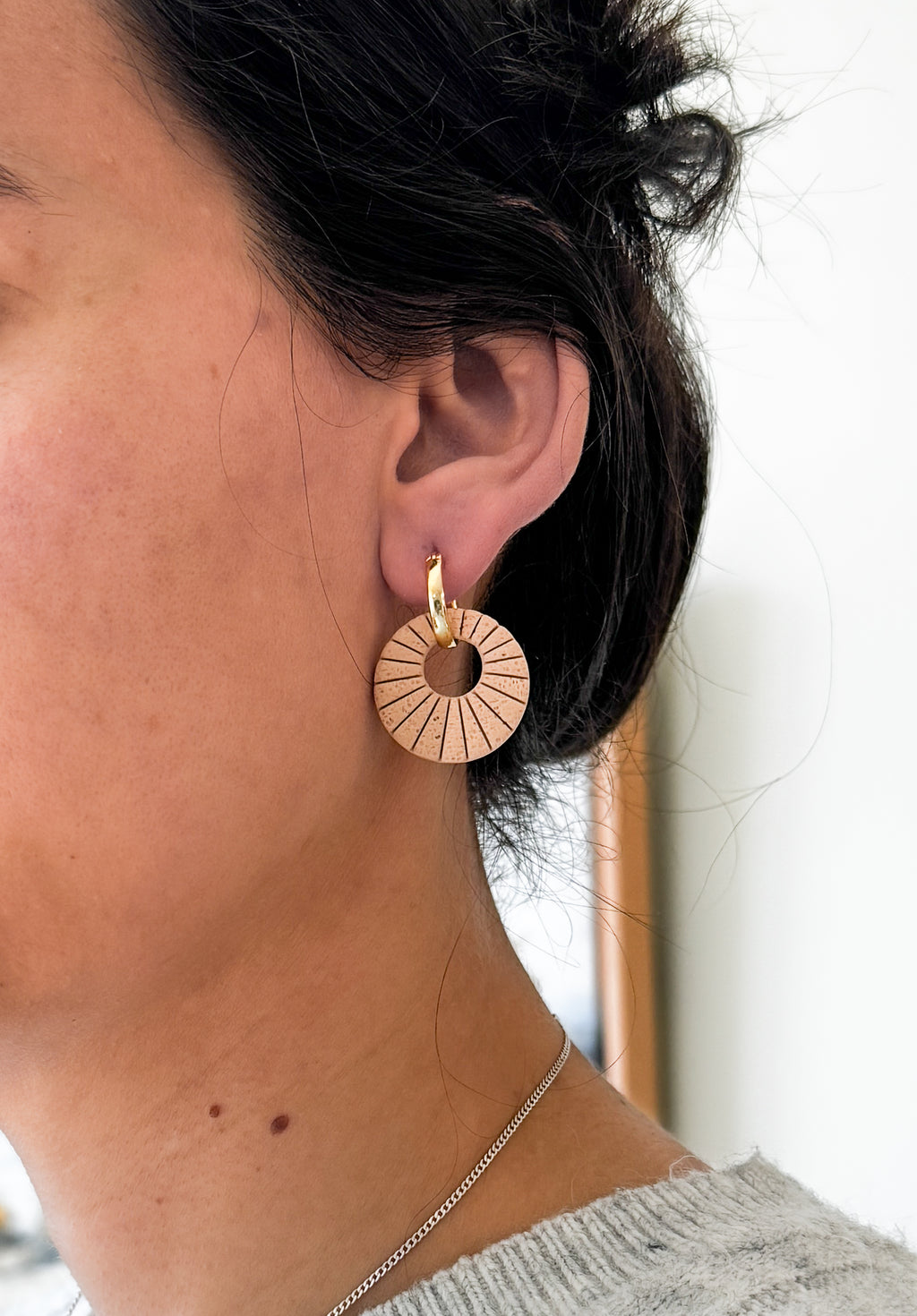 SUZY6 Everyday, Lightweight Hypoallergenic Stainless Steel Earrings, Durable Handmade Polymer Clay Jewelry, Trendy Soft Pastel Colors