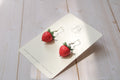 FR5 Fruit Inspired Earrings - Strawberries, Lightweight Statement Jewelry, Boutique Gift for Her .