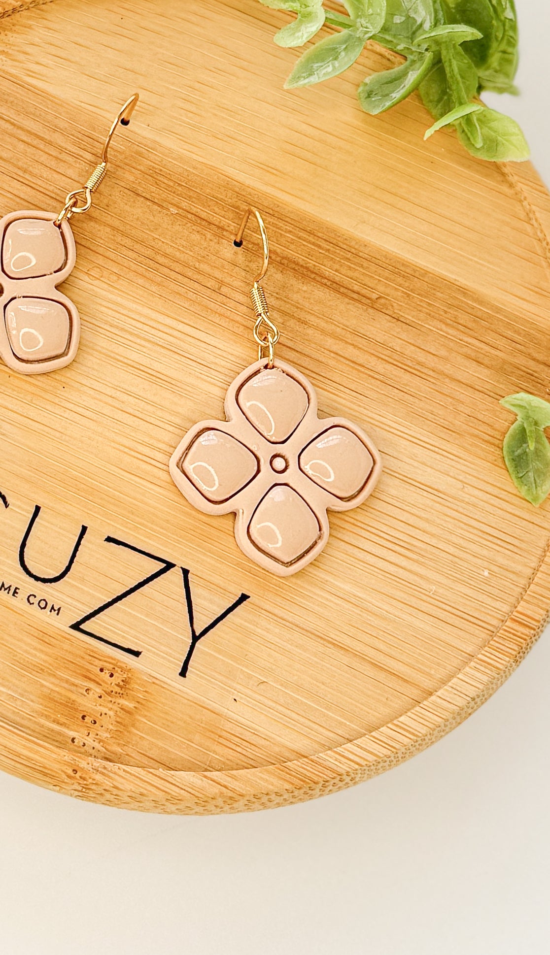 SUZY11 Everyday, Lightweight Hypoallergenic Stainless Steel Earrings, Durable Handmade Polymer Clay Jewelry, Trendy Soft Pastel Colors