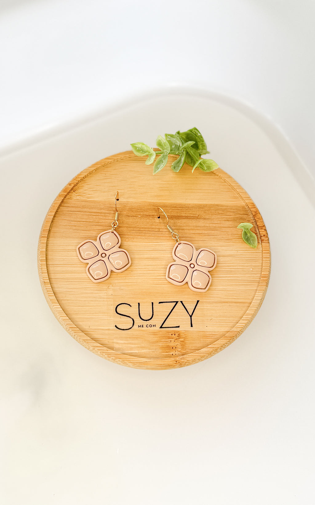 SUZY11 Everyday, Lightweight Hypoallergenic Stainless Steel Earrings, Durable Handmade Polymer Clay Jewelry, Trendy Soft Pastel Colors