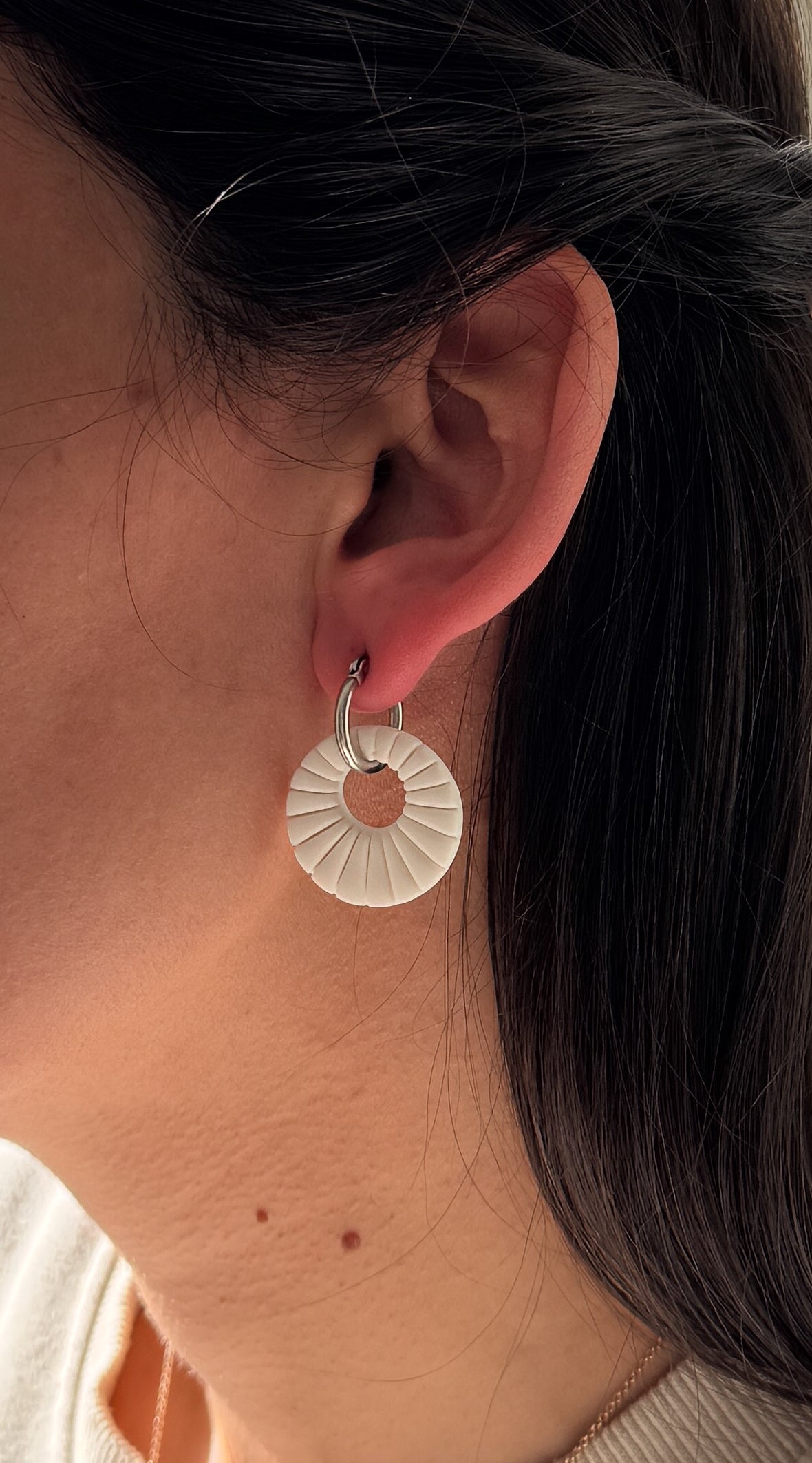 SUZY6 Everyday, Lightweight Hypoallergenic Stainless Steel Earrings, Durable Handmade Polymer Clay Jewelry, Trendy Soft Pastel Colors