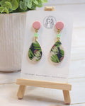 P4 Protea Flower Jewelry, Elegant South African Inspired Artisan Handmade Earrings, Unique Gifts for Her, Natural soft tones