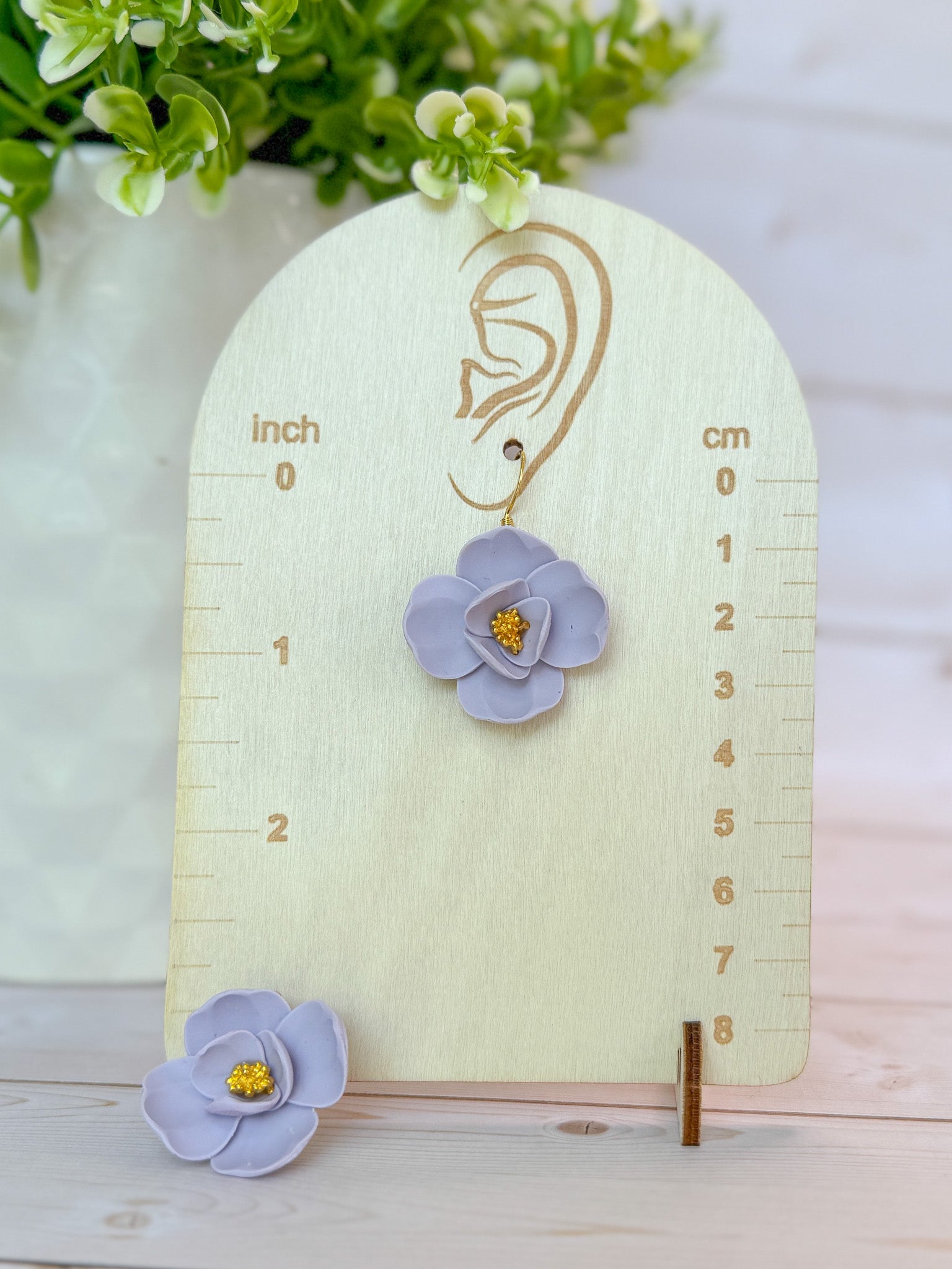 SUZY16 Everyday, Lightweight Floral Earrings, Handmade Polymer Clay Jewelry, Trendy Soft Pastel Colors