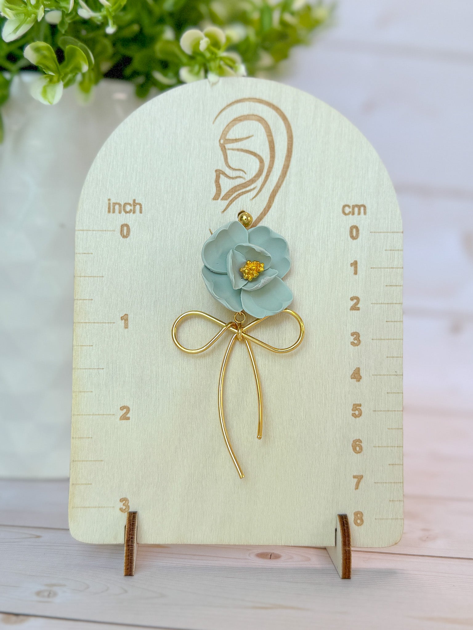 SUZY18 Everyday, Lightweight Floral Earrings, Handmade Polymer Clay Jewelry, Trendy Soft Pastel Colors