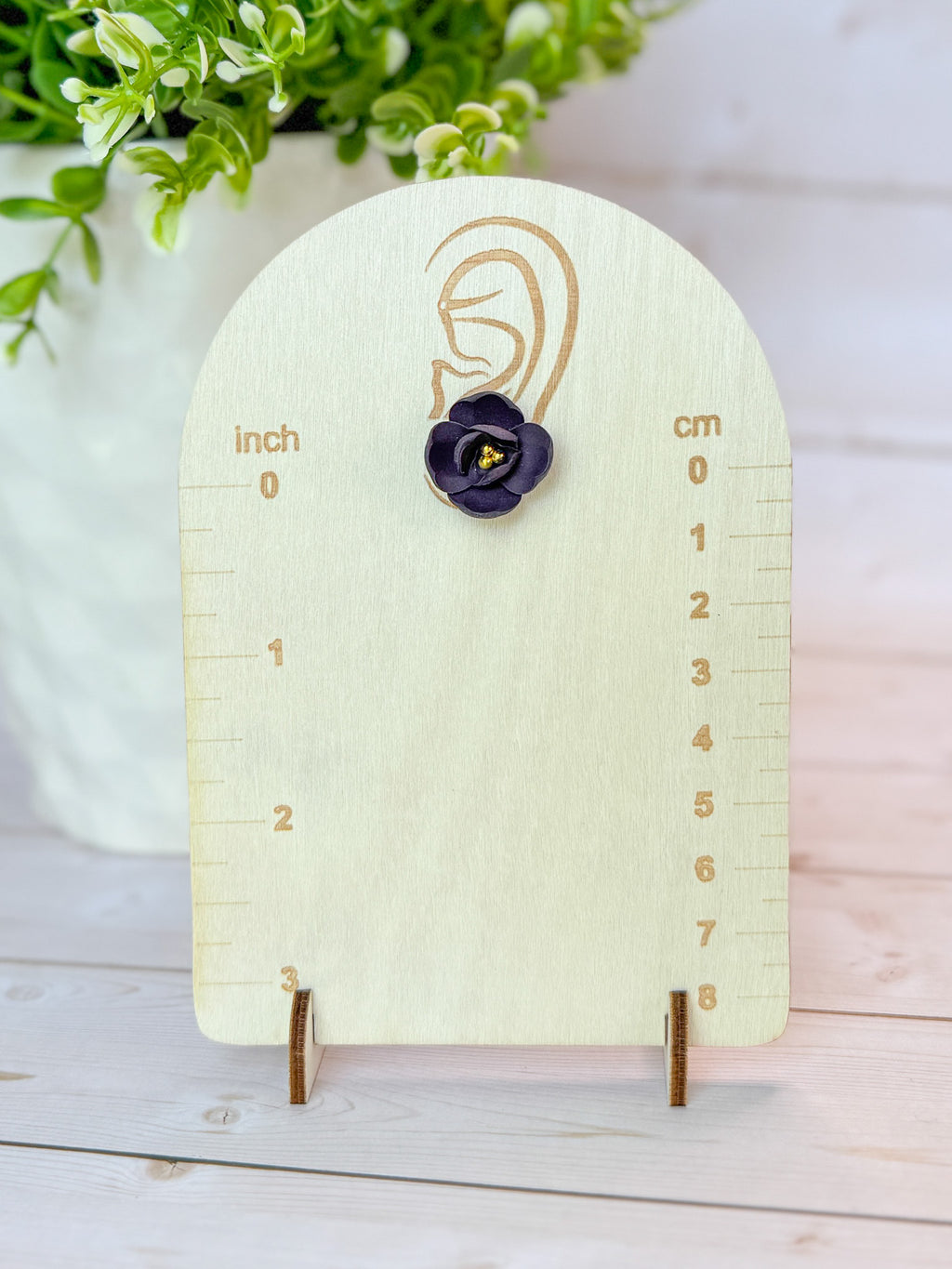 RG11 Faith Inspired Floral Earrings Studs | Christian Gift | Handmade Polymer Clay Jewelry Hypoallergenic