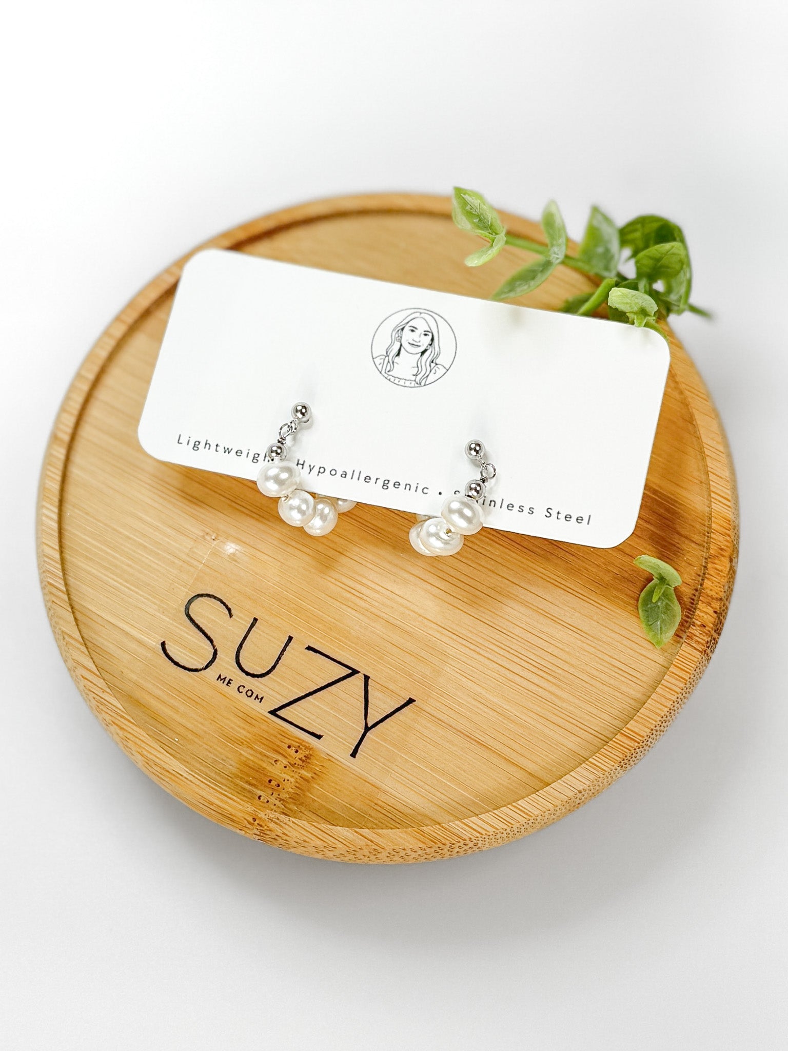 P9 Elegant Ear Huggies 925 Sterling Silver Gold Plated Earrings | Pearl Jewelry | Fine Jewelry