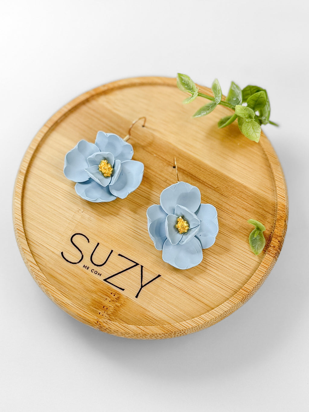 SUZY16 Everyday, Lightweight Floral Earrings, Handmade Polymer Clay Jewelry, Trendy Soft Pastel Colors