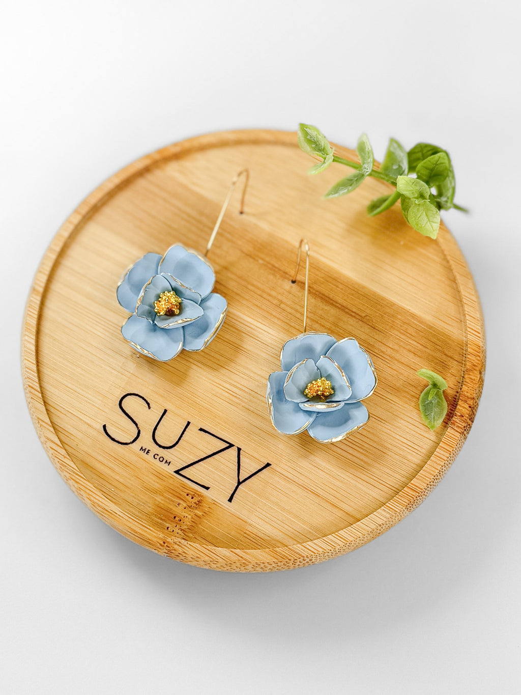 SUZY17 Everyday, Lightweight Floral Earrings, Handmade Polymer Clay Jewelry, Trendy Soft Pastel Colors
